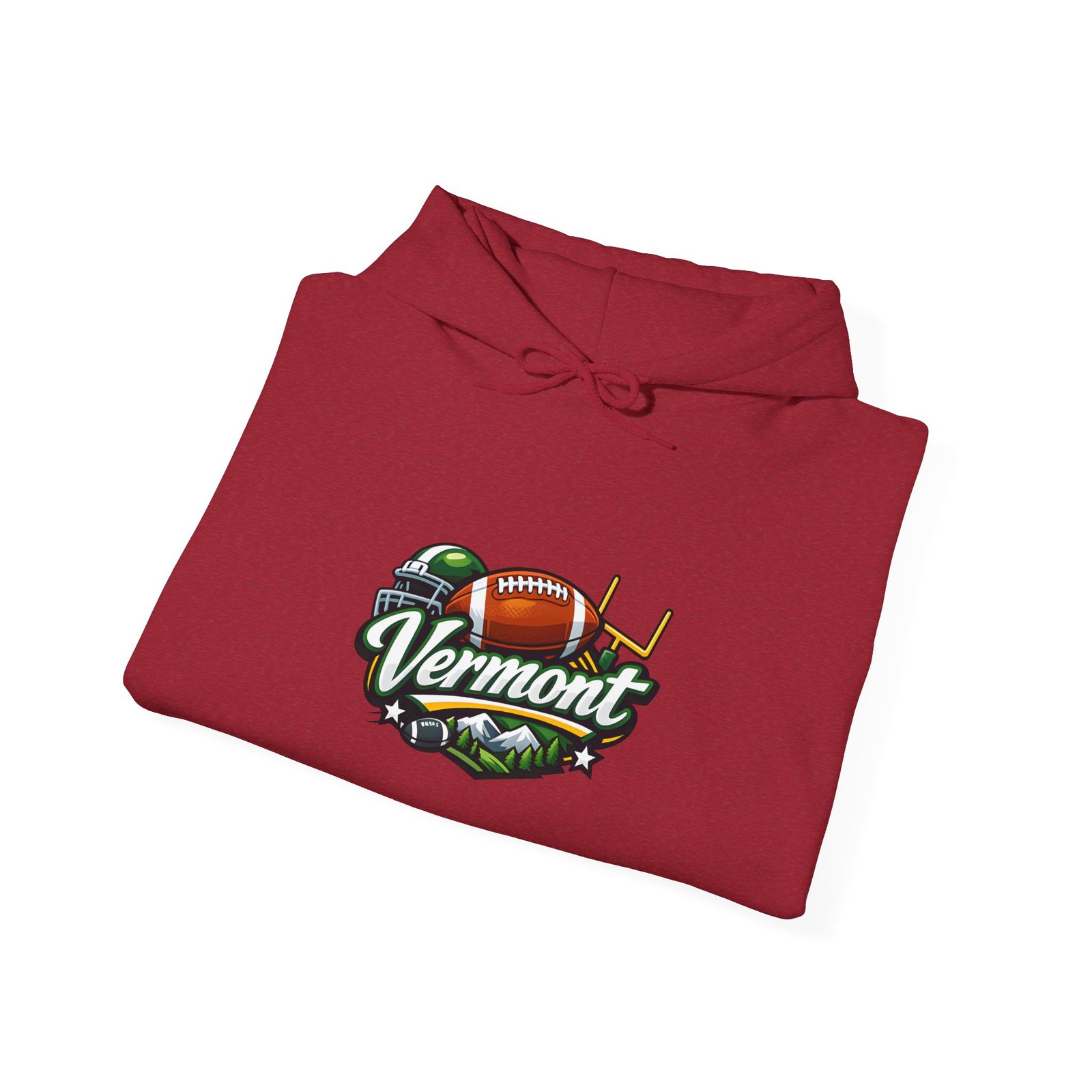 Vermont Football Hoodie – Vintage State Pride Pullover - Image 48