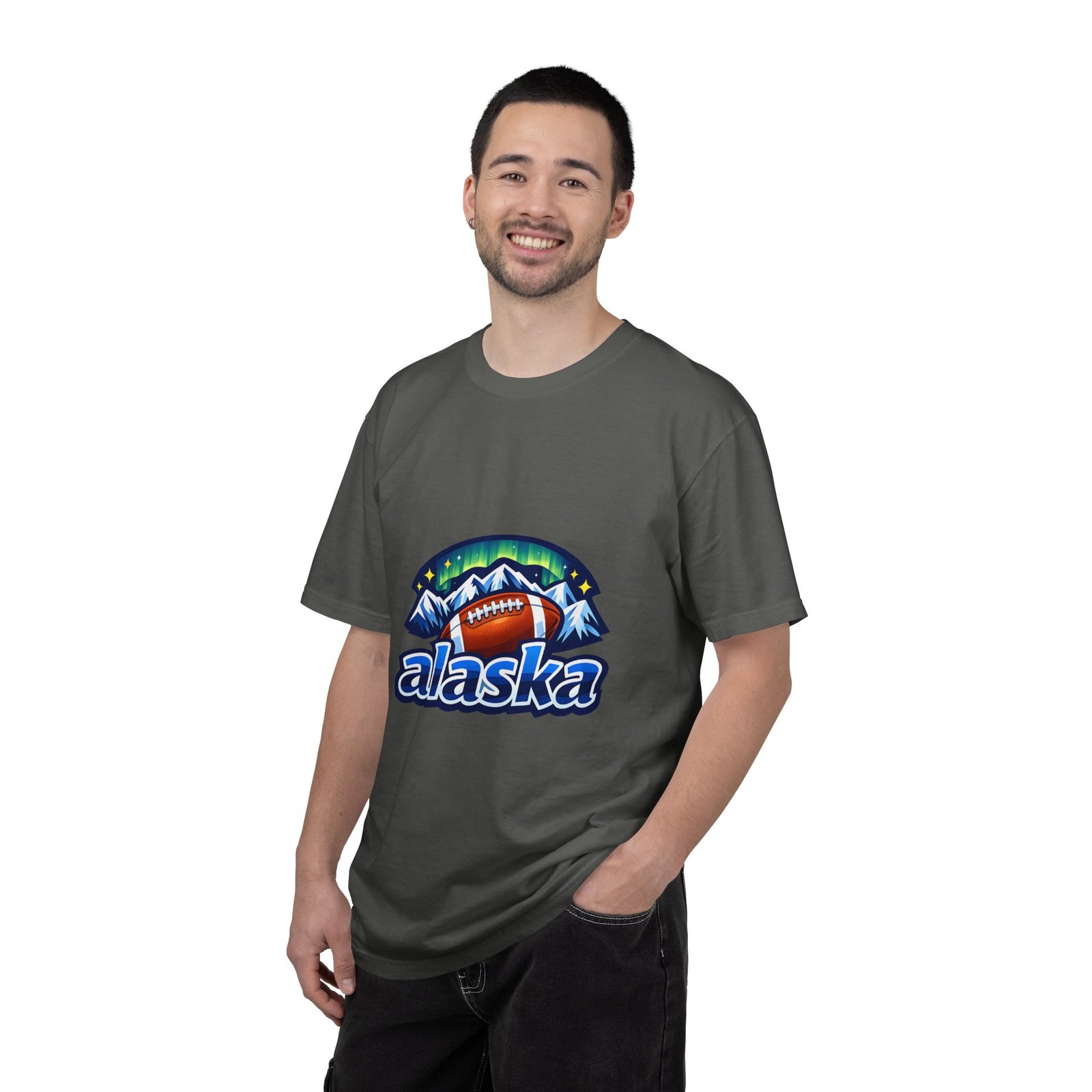 Alaska Football Bear Mountains T‑Shirt - Image 65