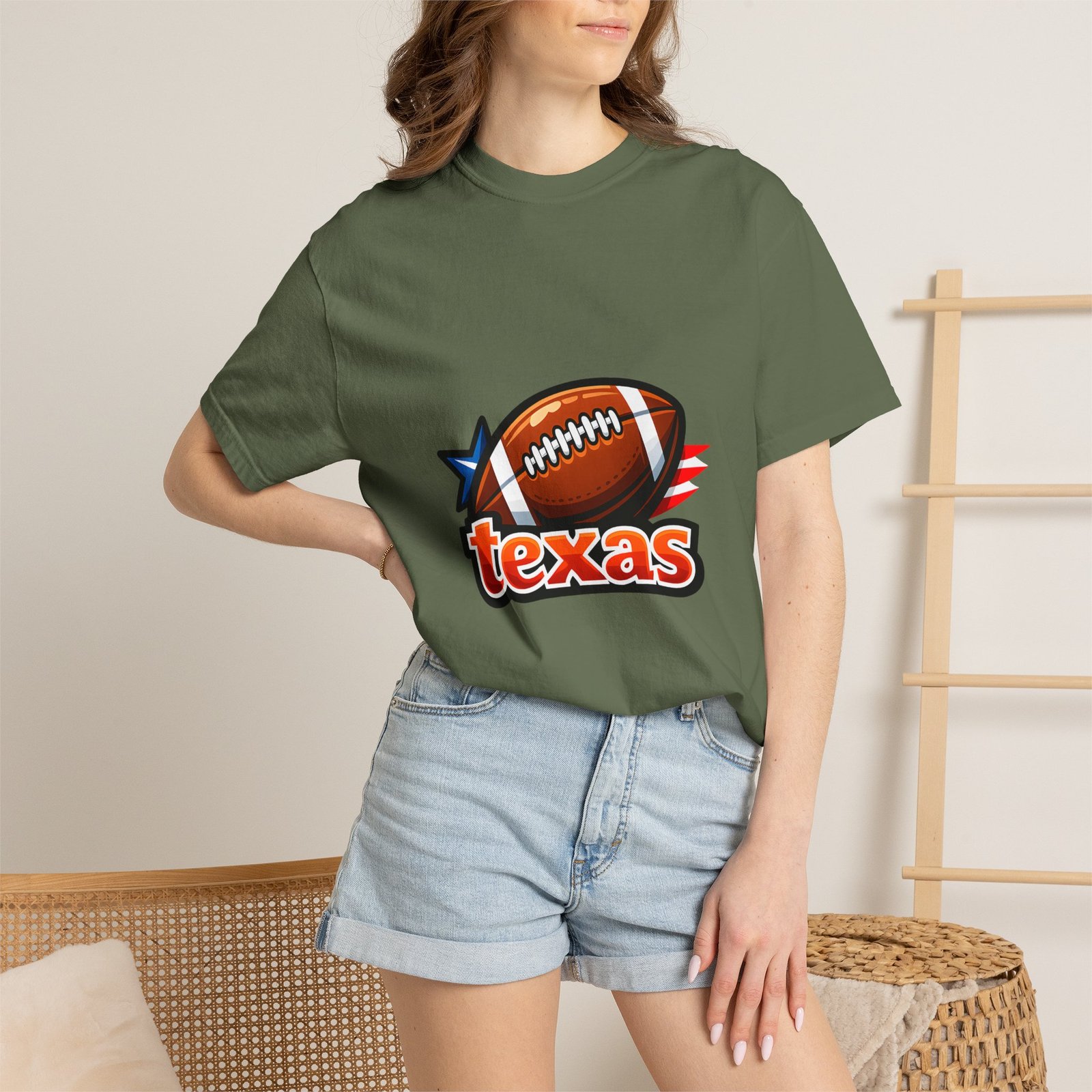Texas Football T-Shirt — Retro Football & Lone Star Logo - Image 14