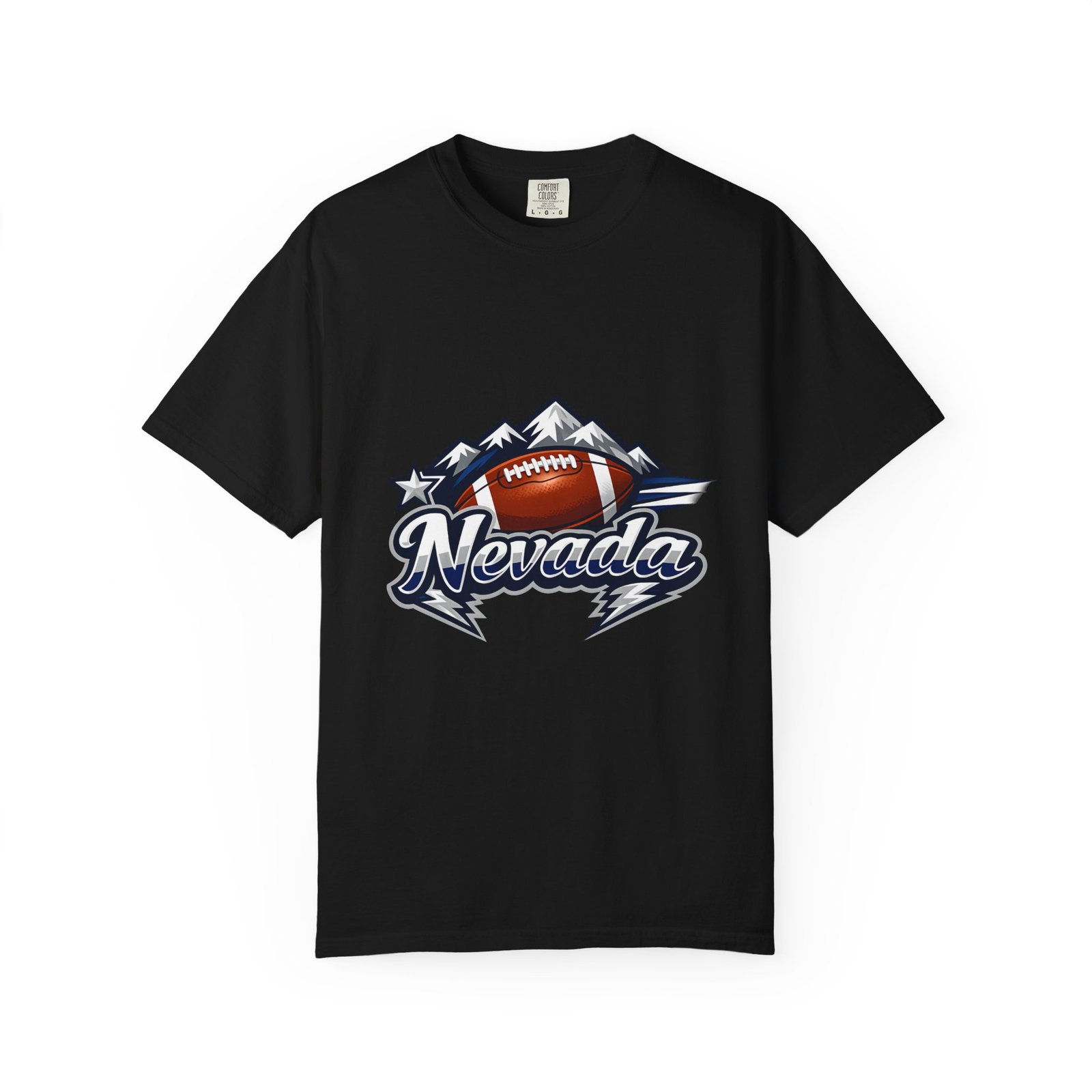 Nevada Football T-Shirt — Mountain Football Tee - Image 49
