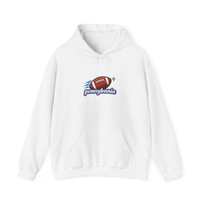 Pennsylvania Football Hoodie – Retro Script & Flying Football Design