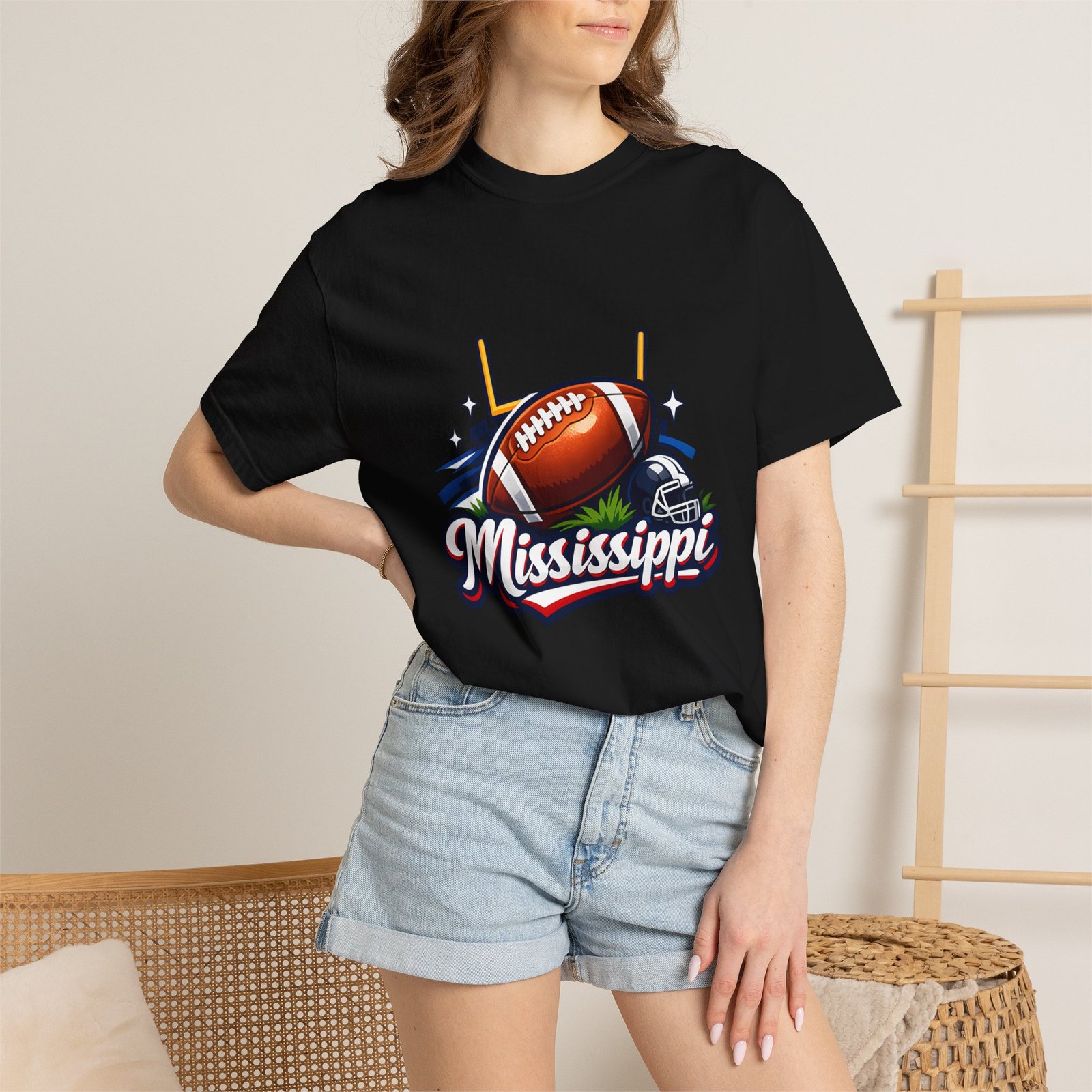 Mississippi Football T-Shirt — Retro Gridiron Logo Tee - Image 52