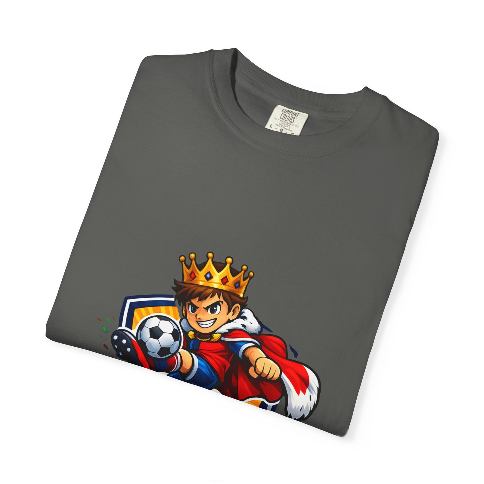 Soccer King T-Shirt — Kids' Youth Soccer Crown Graphic Tee - Image 31