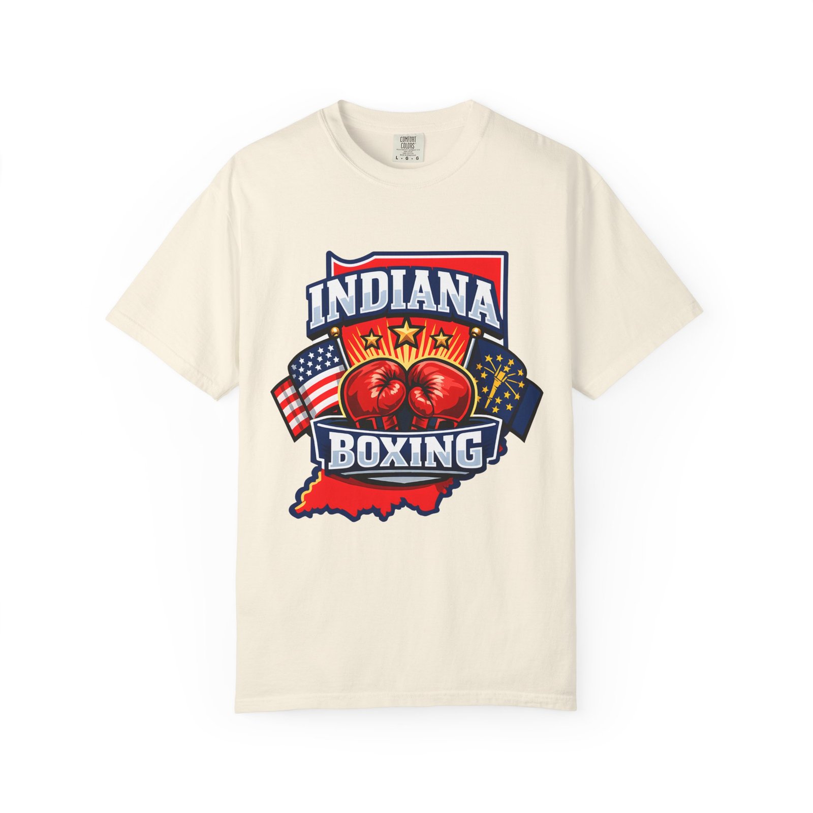 Indiana Boxing T-Shirt — State Pride Boxing Tee with Gloves & Flags - Image 17