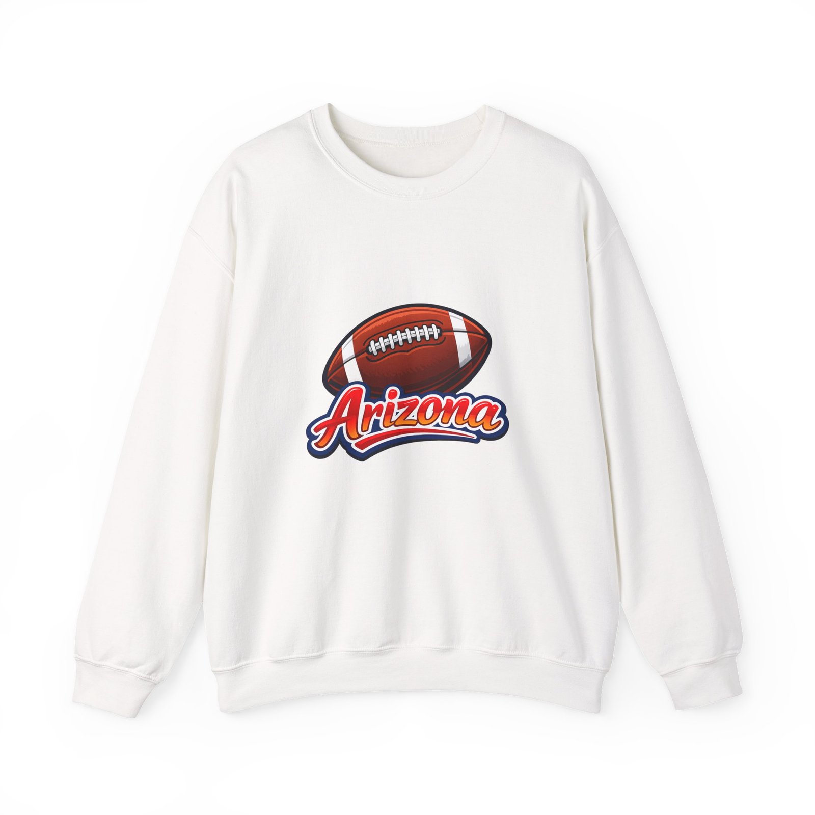 Arizona Football Crewneck Sweatshirt — Vintage Football Logo Pullover