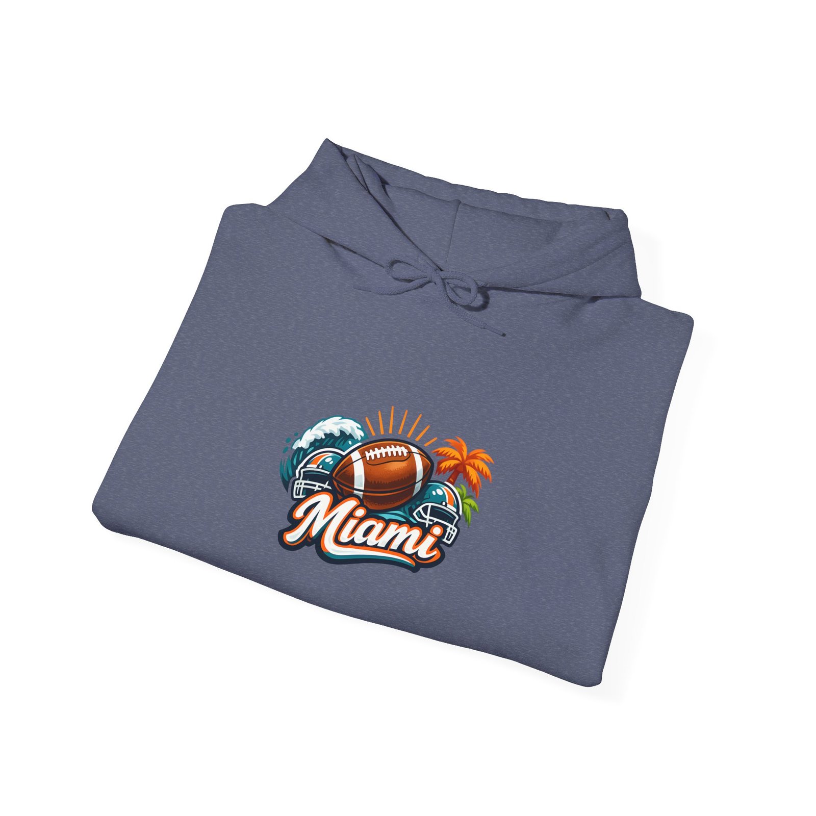 Miami Beach Retro Hoodie — Vintage Palm Tree Sunset Surf Graphic - Image 39