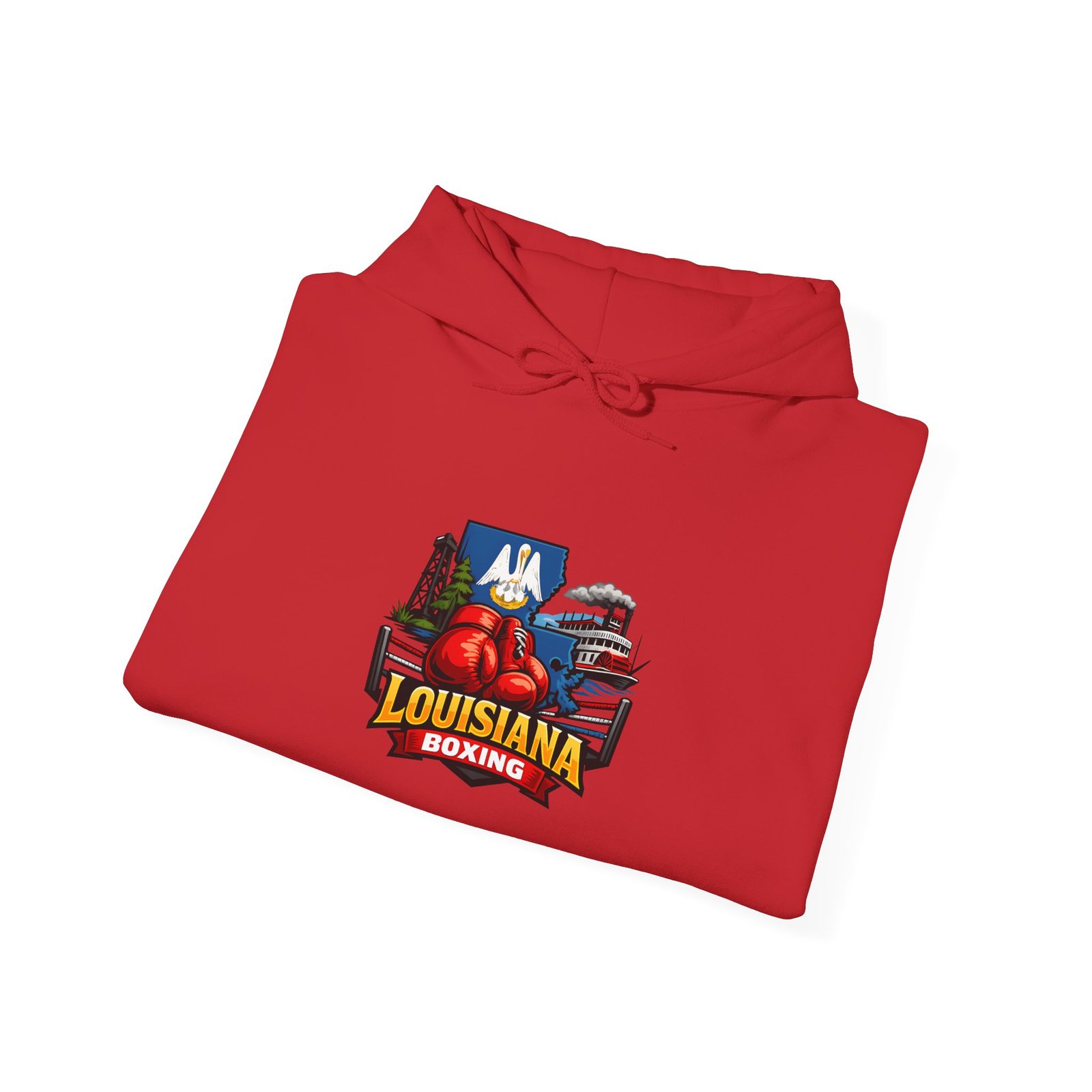 Louisiana Boating Graphic Hoodie — Cajun Crab & Bayou Travel Sweatshirt - Image 11