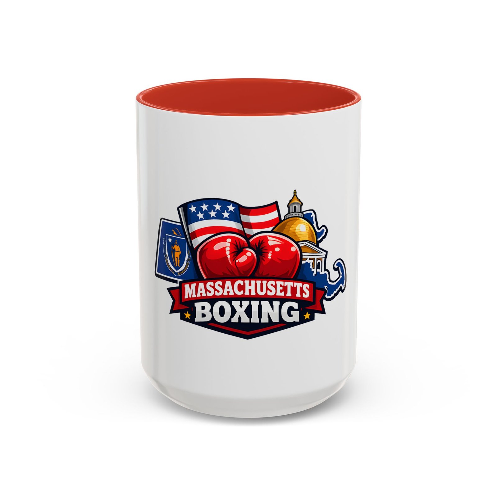 Massachusetts Boxing Accent Coffee Mug — State Pride Boxing Logo (11/15oz) - Image 29