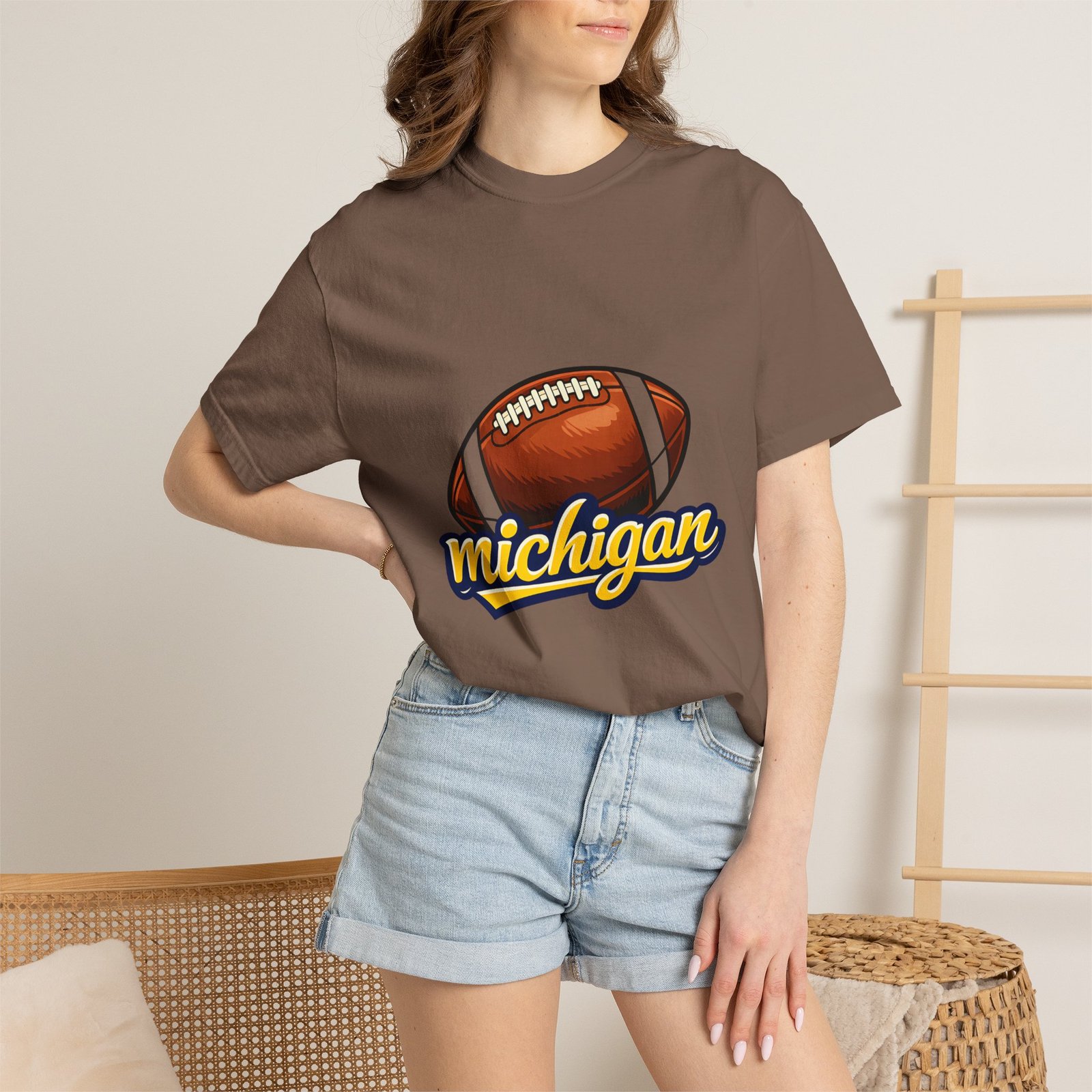 Michigan Football T-Shirt — Vintage Script Logo Tee - Image 28