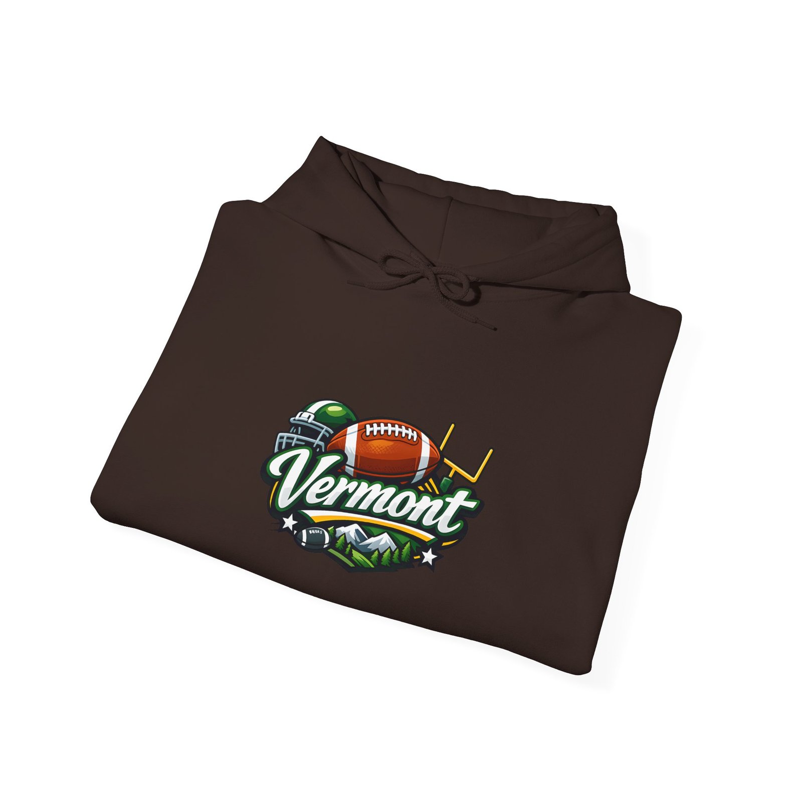 Vermont Football Hoodie – Vintage State Pride Pullover - Image 24