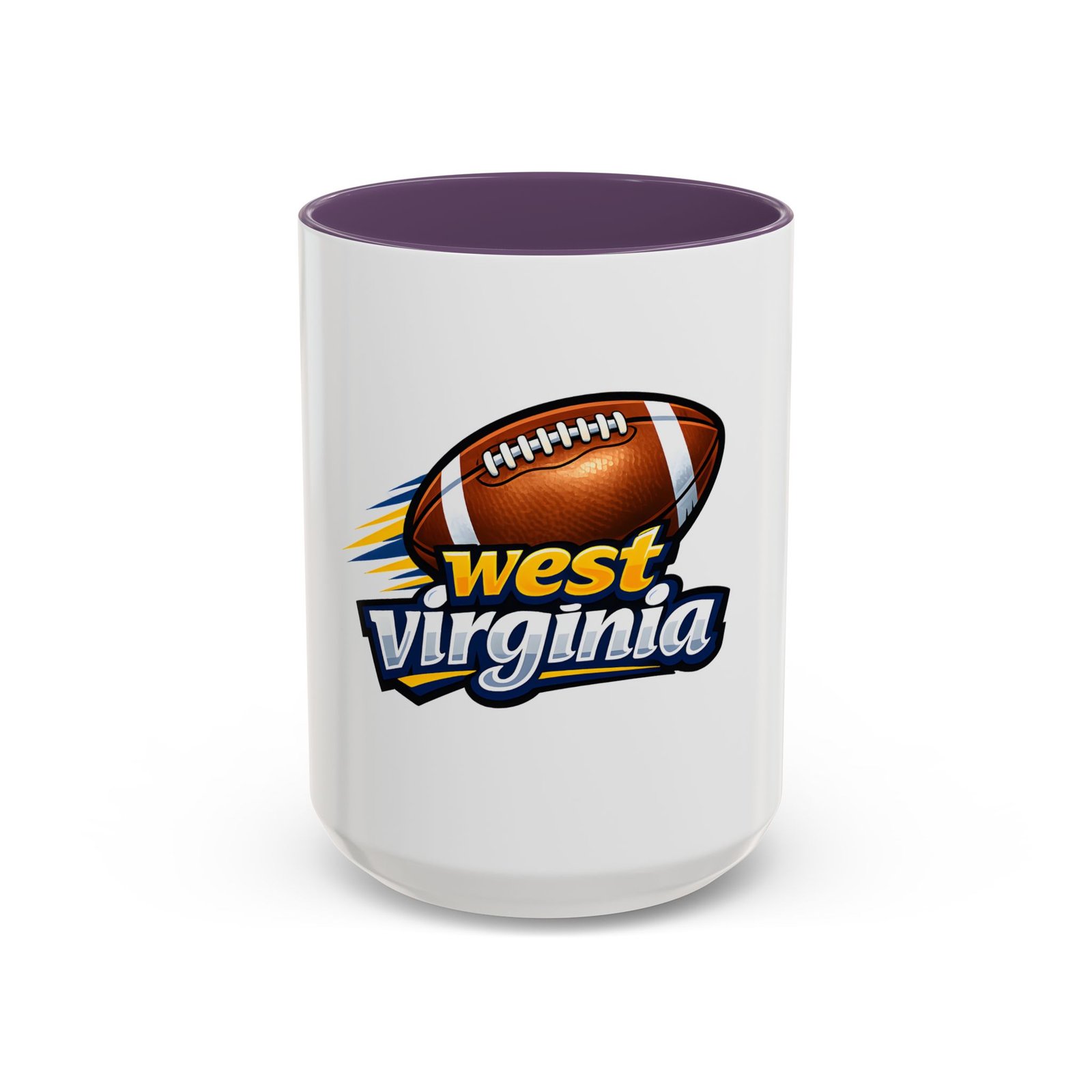 West Virginia Football Accent Coffee Mug (11/15oz) - Image 65