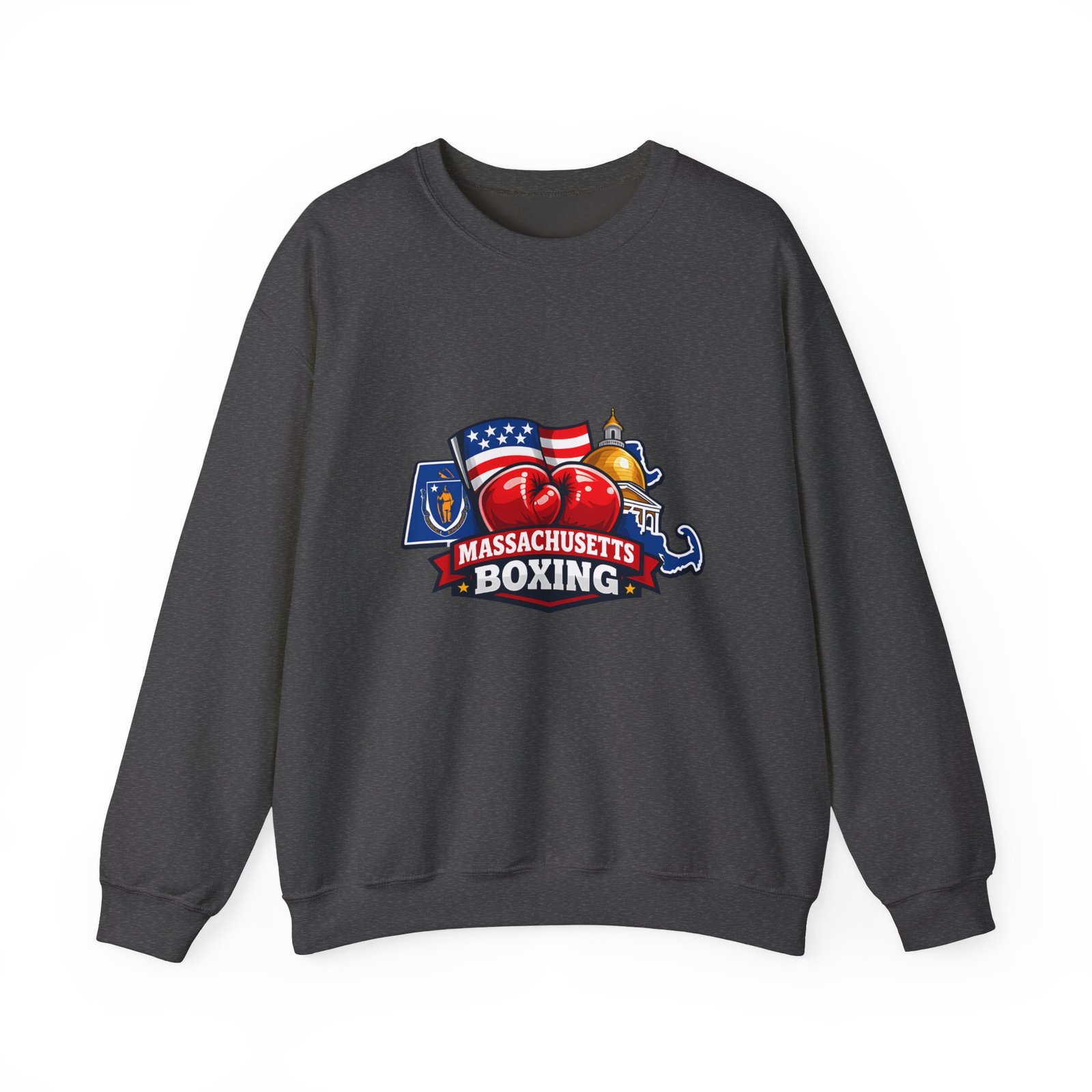 Massachusetts Boxing Crewneck Sweatshirt - Image 33