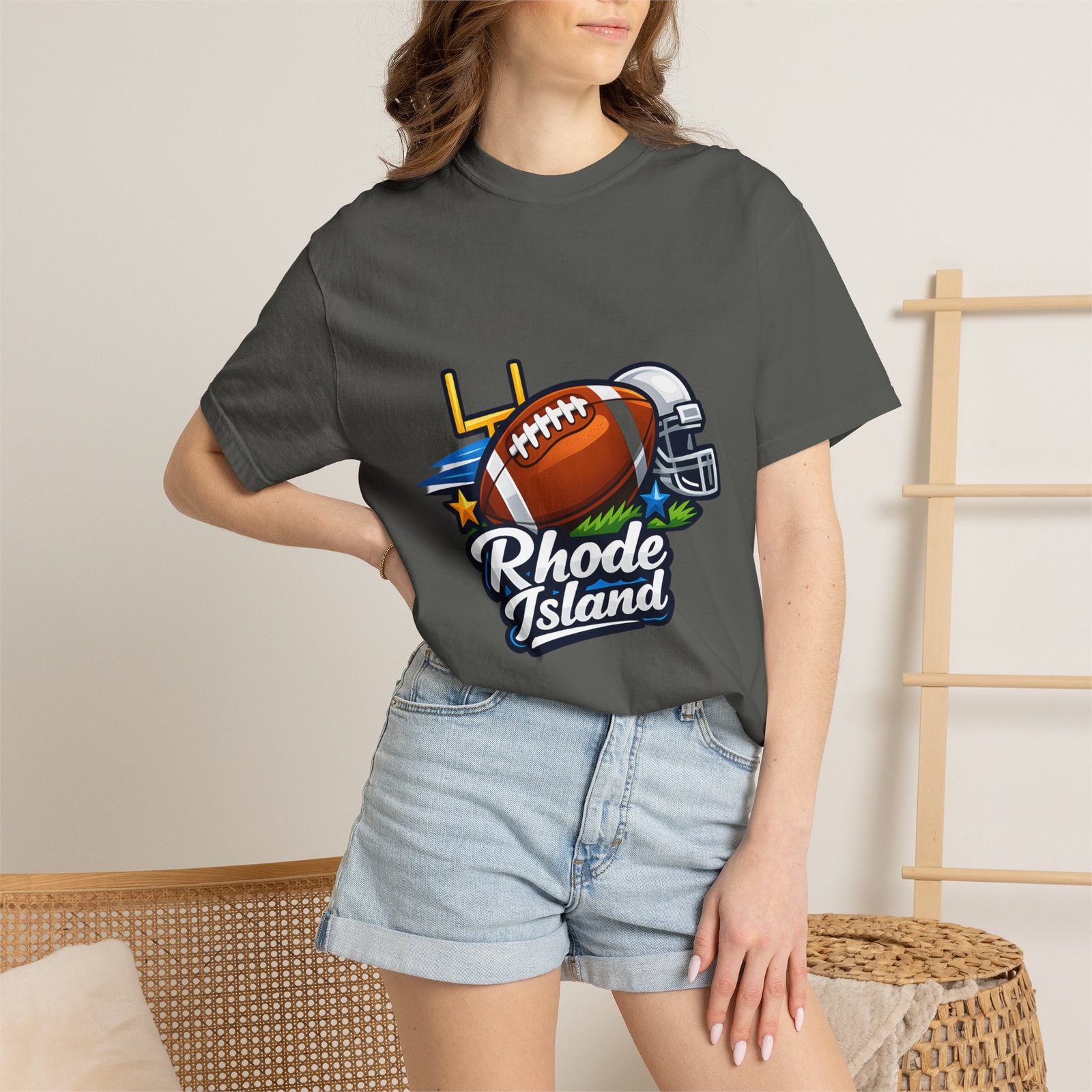 Rhode Island Football T-Shirt — State Pride Gridiron Tee - Image 32