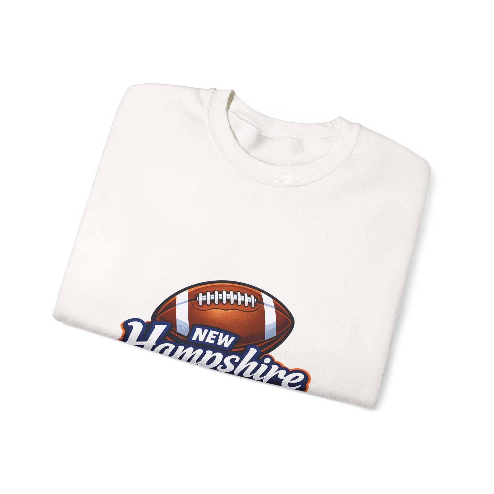 New Hampshire Football Crewneck Sweatshirt — Retro State Football Logo - Image 3