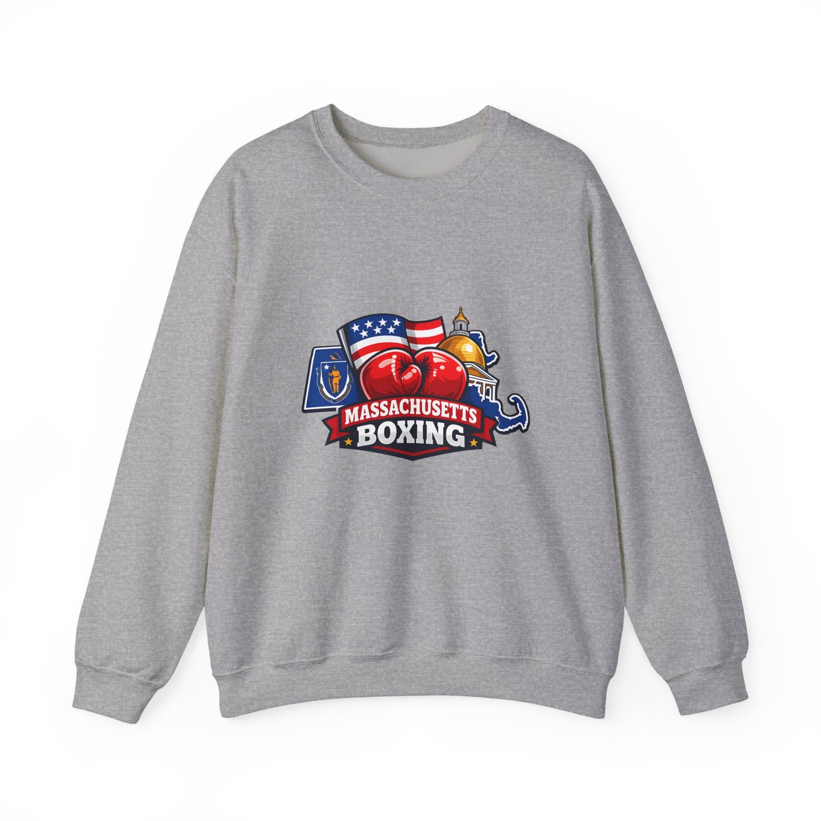 Massachusetts Boxing Crewneck Sweatshirt - Image 21