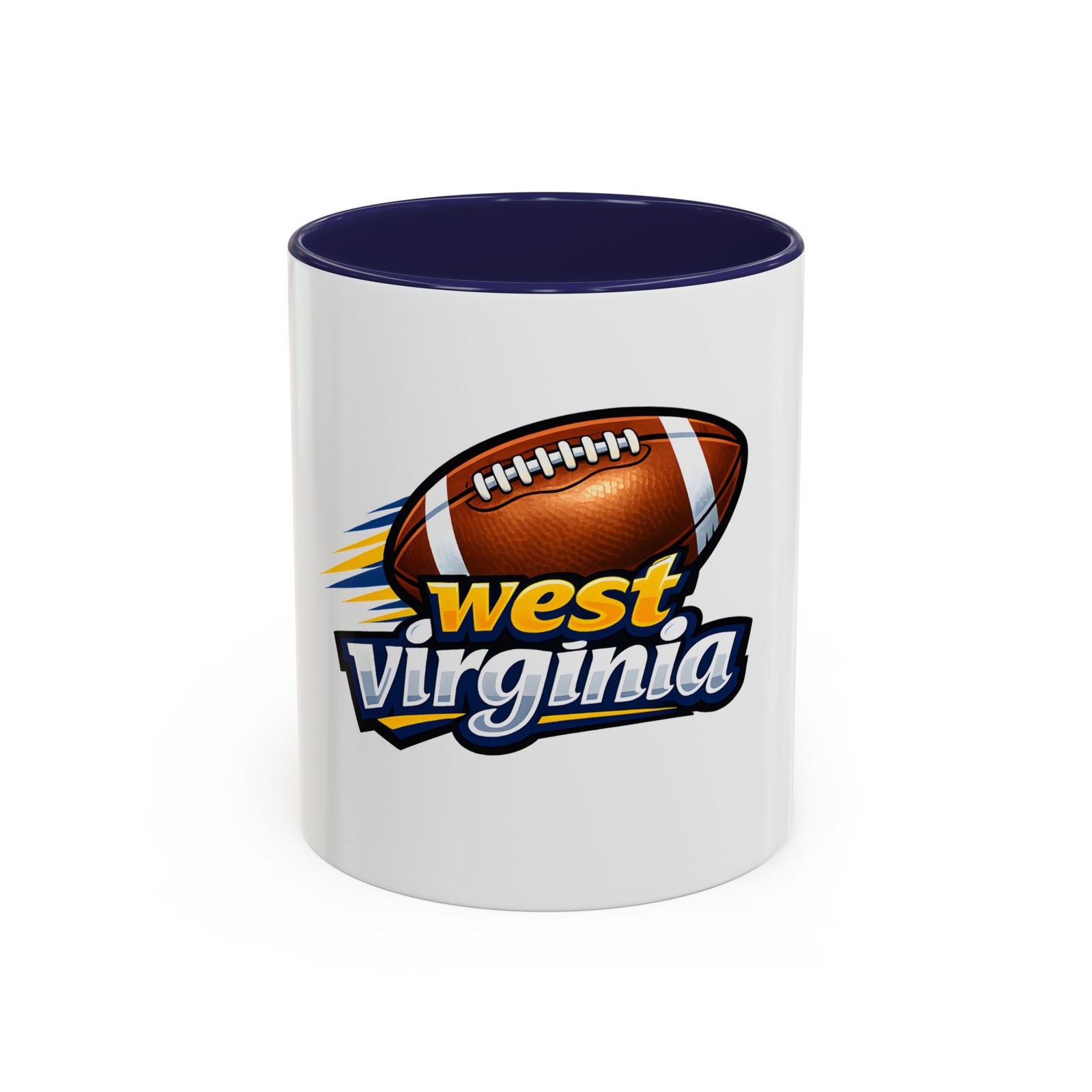 West Virginia Football Accent Coffee Mug (11/15oz) - Image 5
