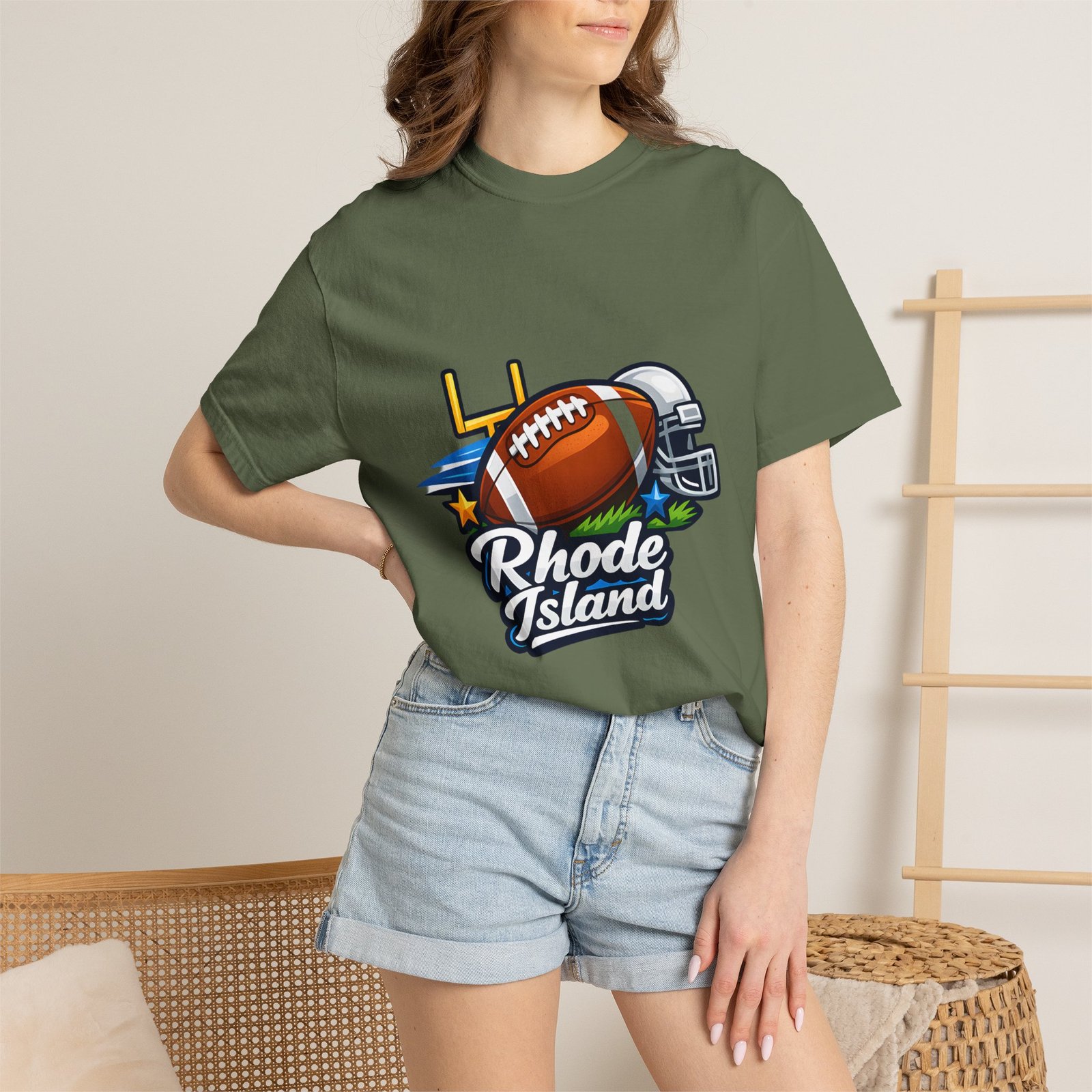 Rhode Island Football T-Shirt — State Pride Gridiron Tee - Image 40