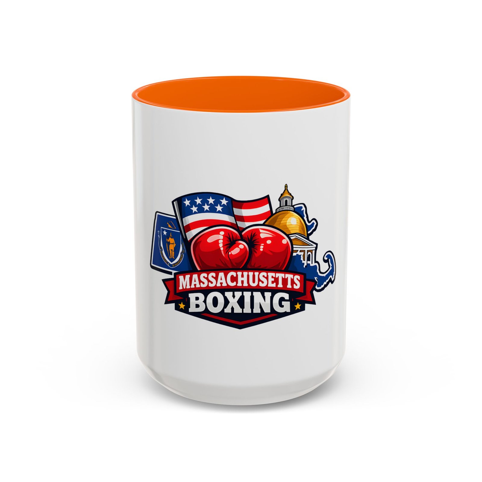 Massachusetts Boxing Accent Coffee Mug — State Pride Boxing Logo (11/15oz) - Image 49