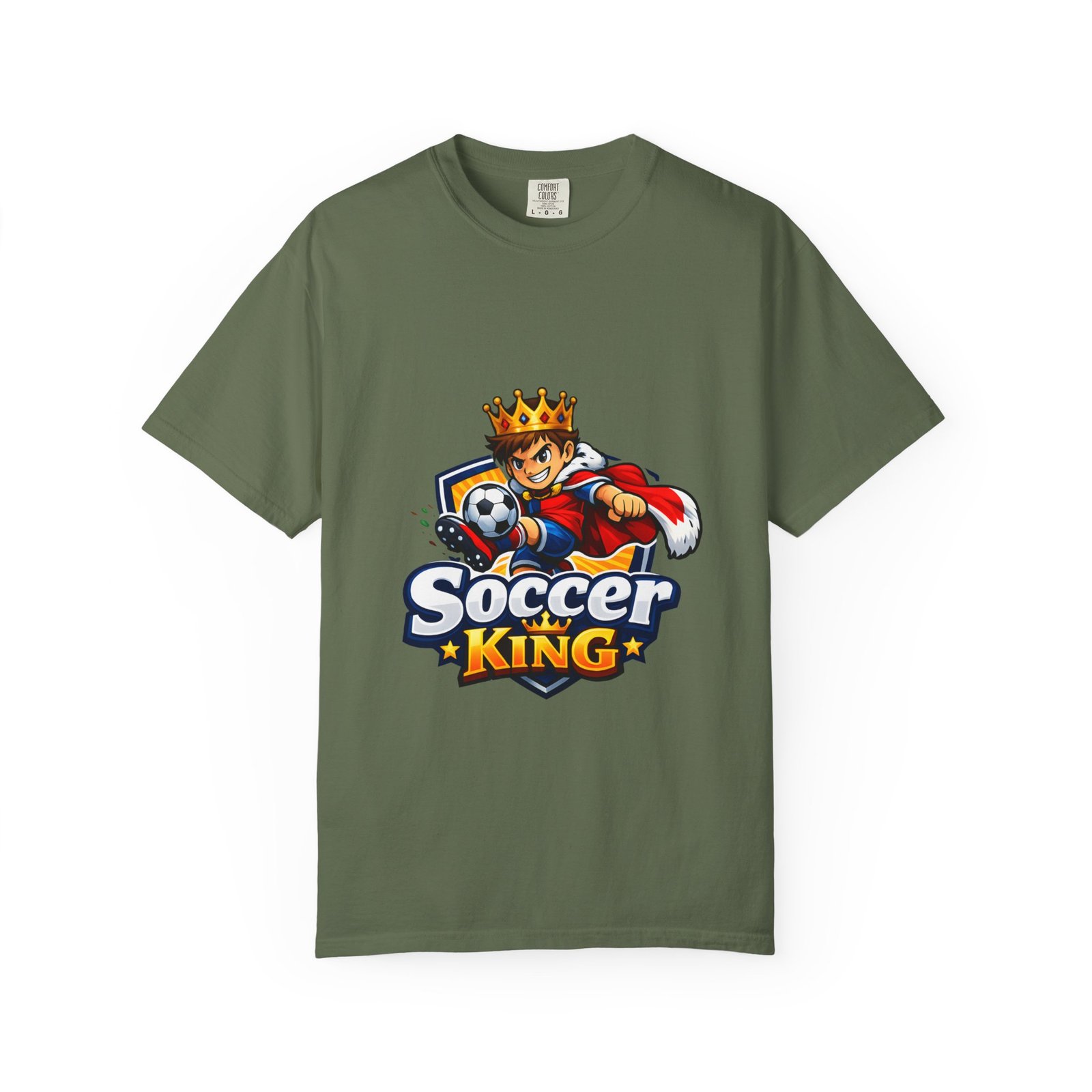 Soccer King T-Shirt — Kids' Youth Soccer Crown Graphic Tee - Image 37