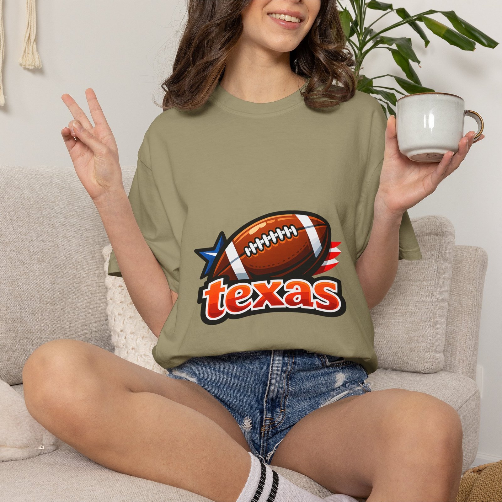 Texas Football T-Shirt — Retro Football & Lone Star Logo - Image 60