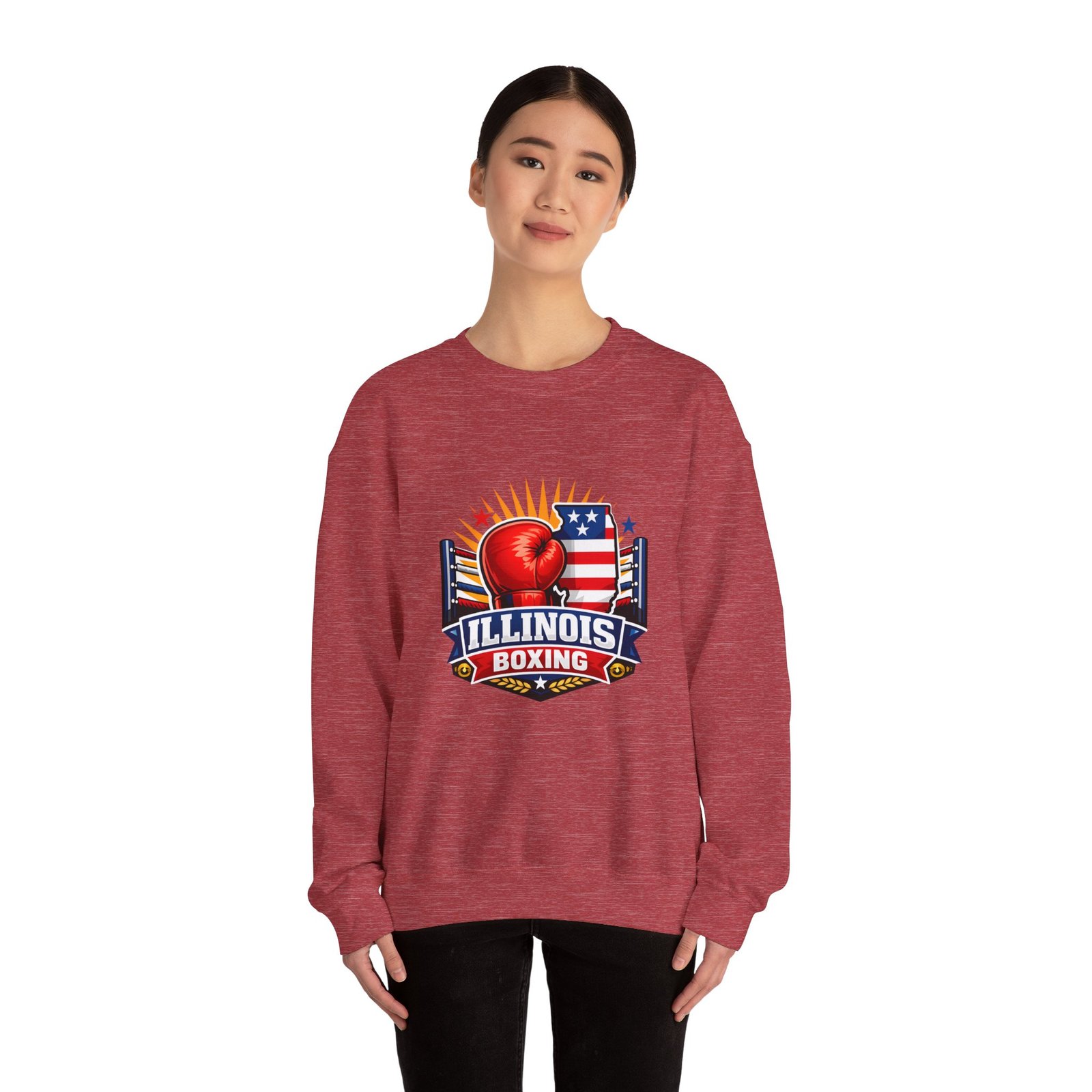 Illinois Boxing Crewneck Sweatshirt - Image 44