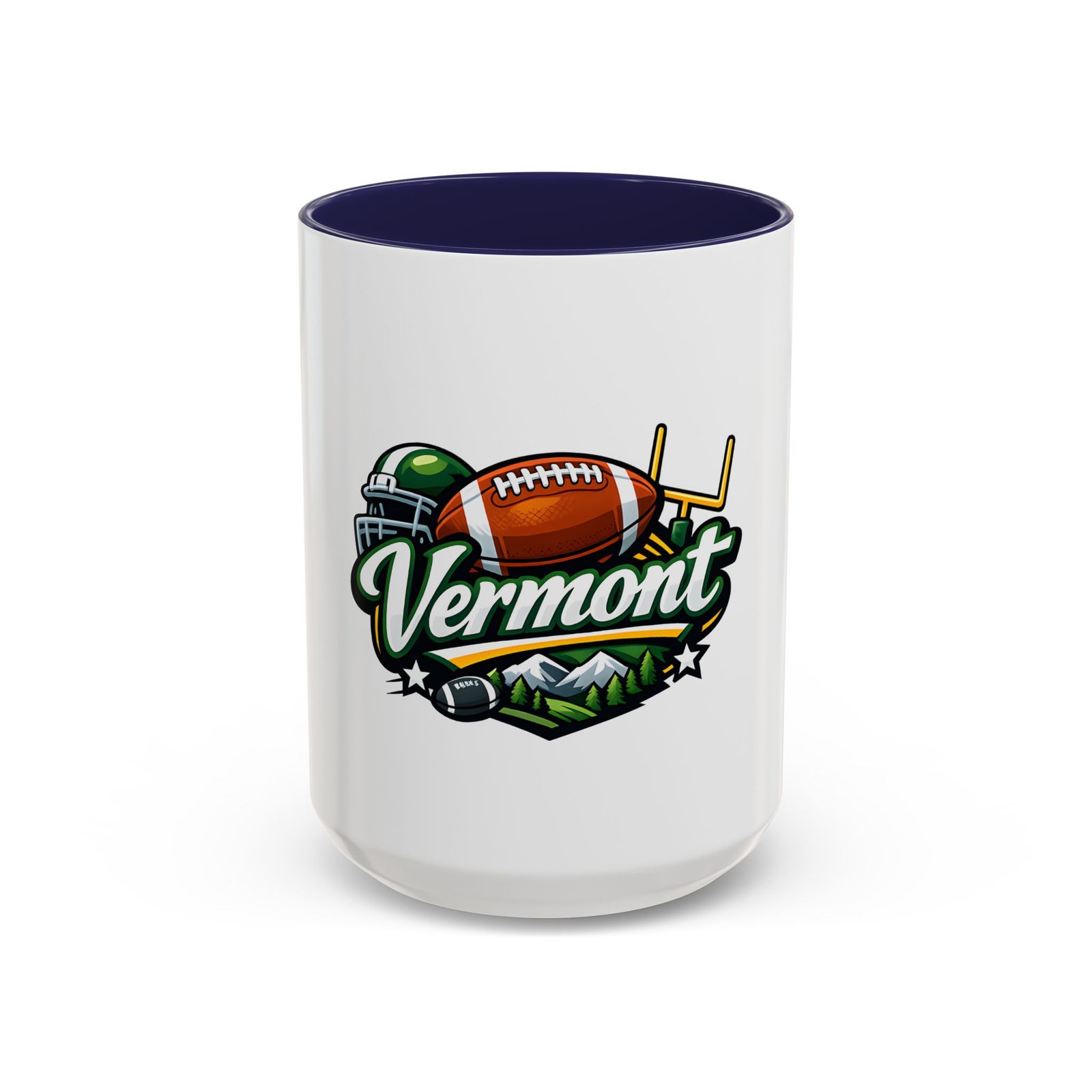 Vermont Football Coffee Mug — Accent 11/15oz - Image 21