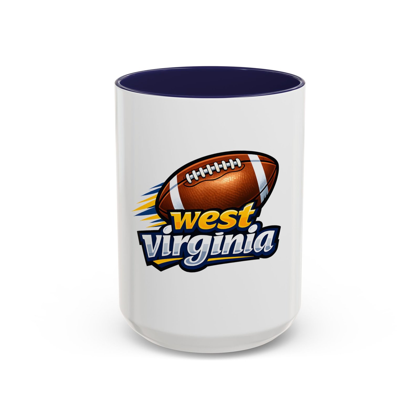 West Virginia Football Accent Coffee Mug (11/15oz) - Image 21