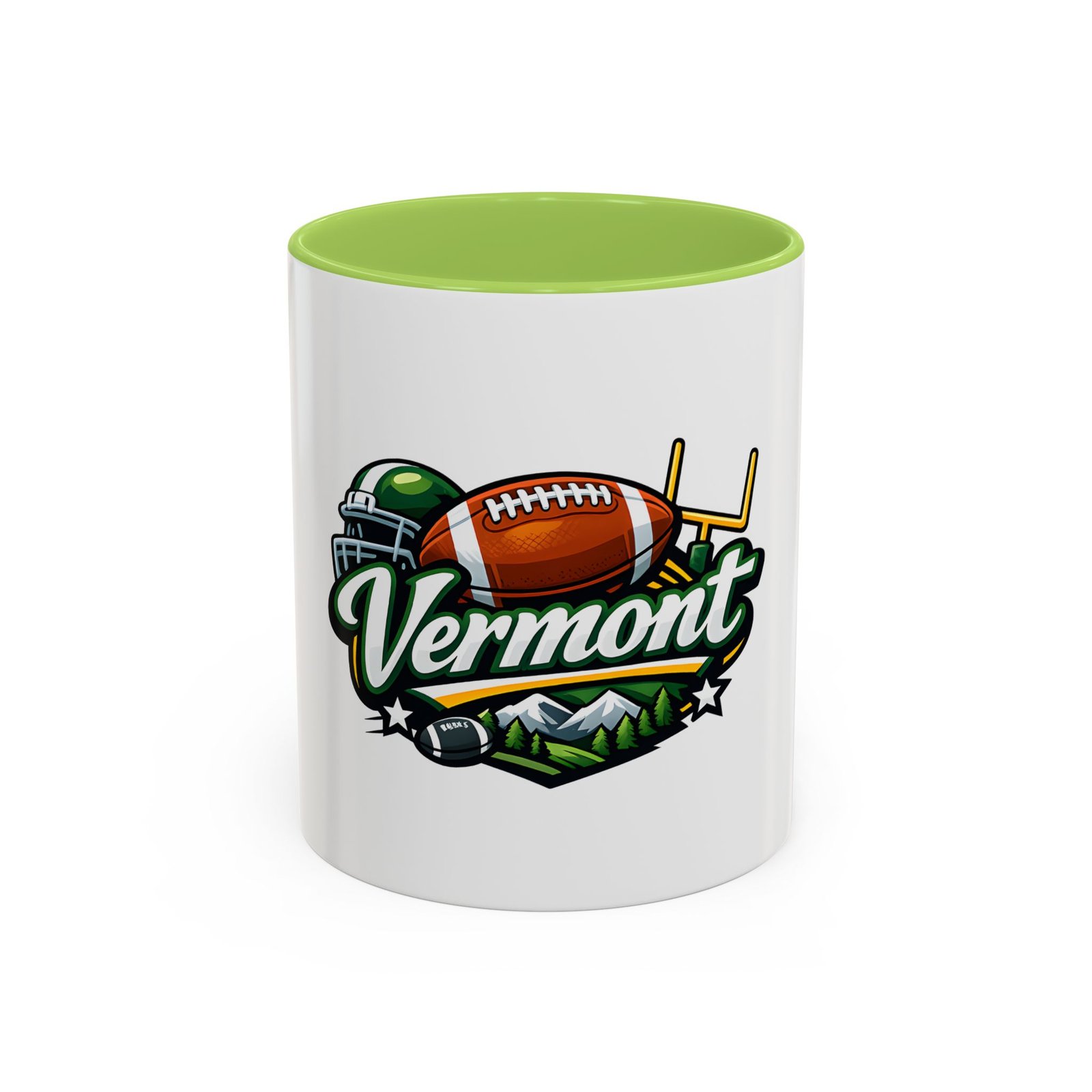 Vermont Football Coffee Mug — Accent 11/15oz - Image 57