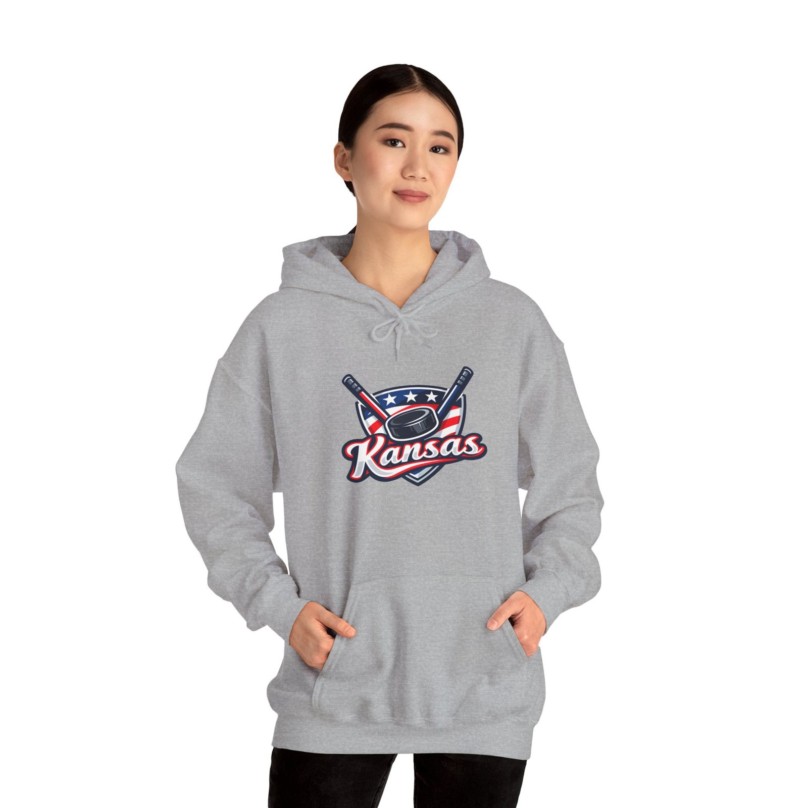 Kansas Baseball Hoodie – Retro Bat & Cap Logo Pullover - Image 32