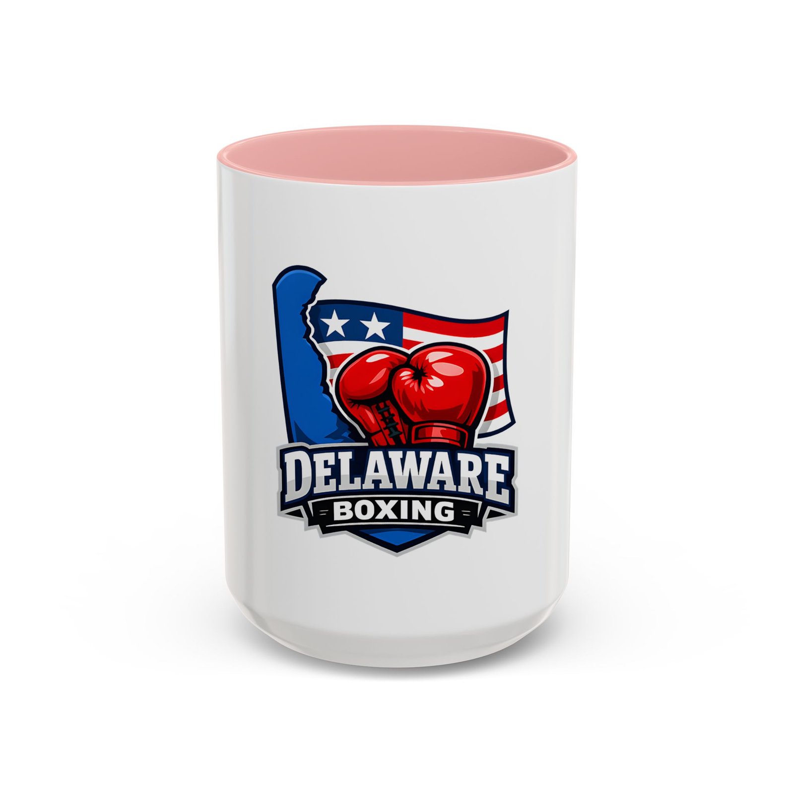 Delaware Boxing Coffee Mug — 11/15oz Accent Mug with American Flag & Boxing Gloves - Image 25