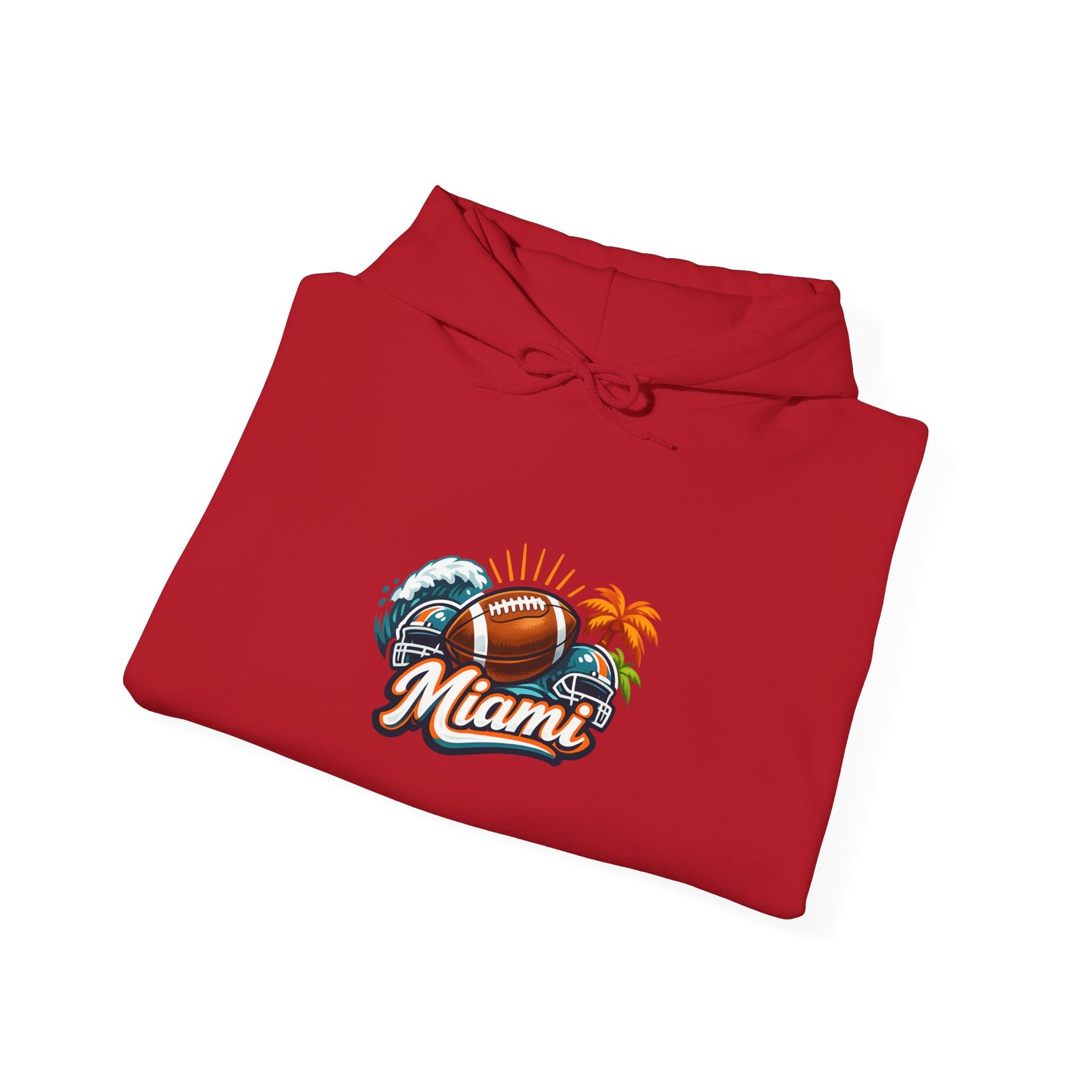 Miami Beach Retro Hoodie — Vintage Palm Tree Sunset Surf Graphic - Image 51