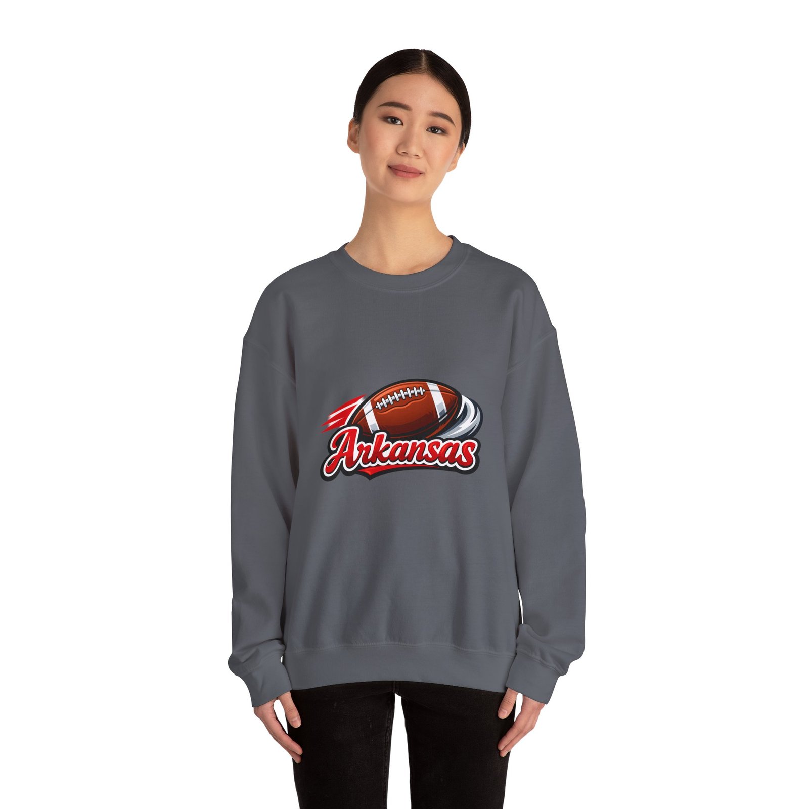 Arkansas Football Crewneck Sweatshirt — Retro Gridiron Logo - Image 40