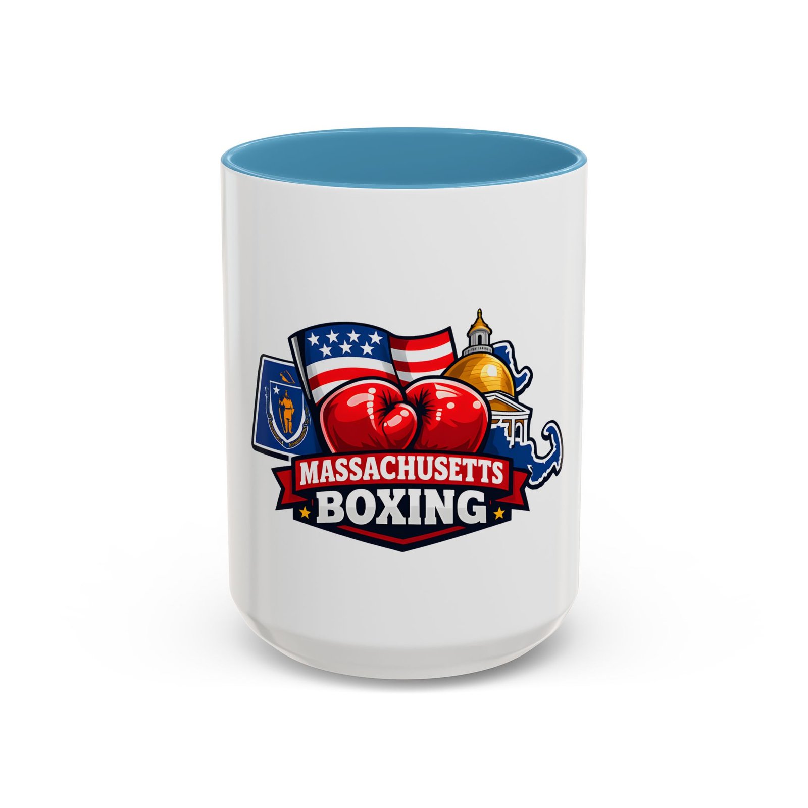 Massachusetts Boxing Accent Coffee Mug — State Pride Boxing Logo (11/15oz) - Image 37