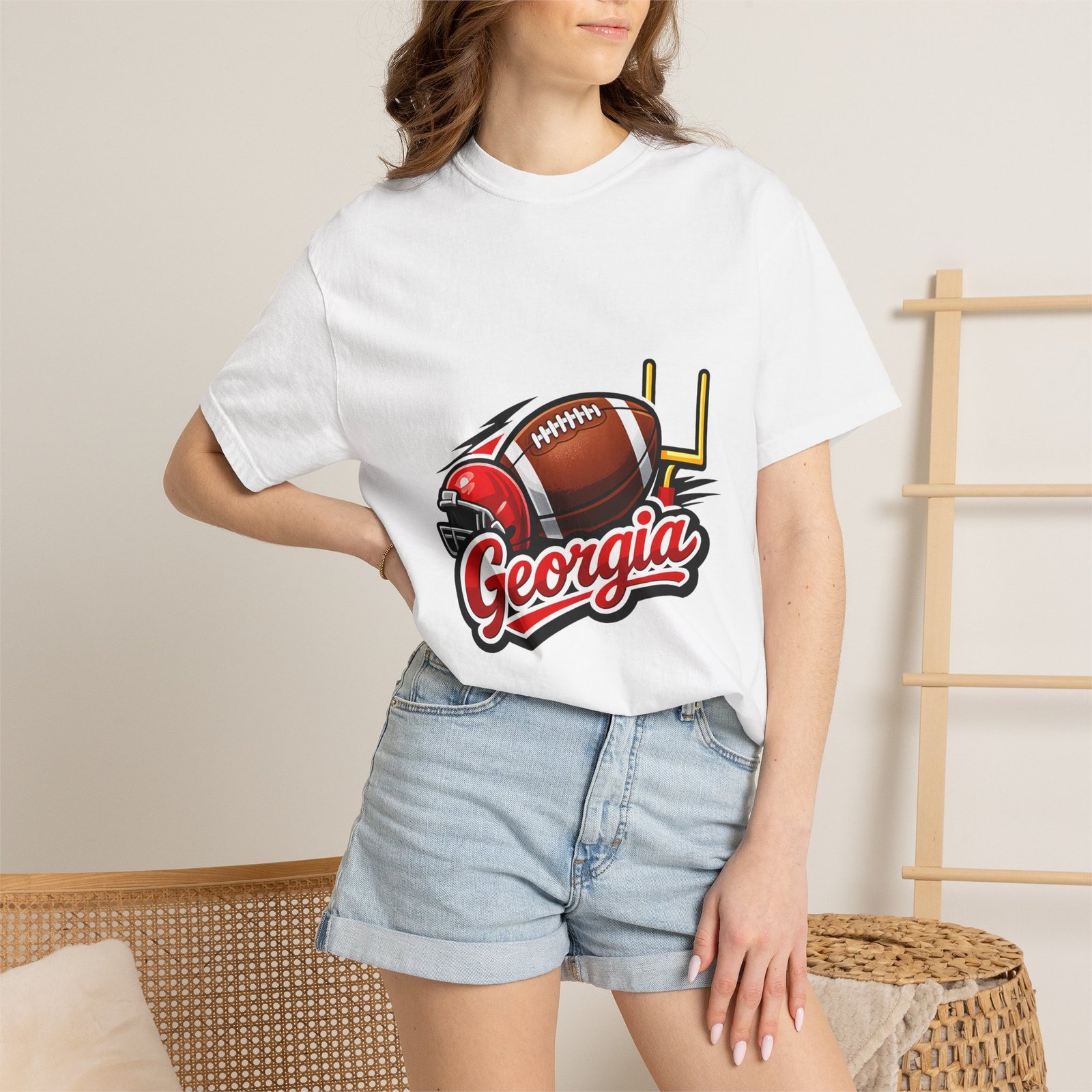 Georgia Football Helmet T-Shirt - Image 4