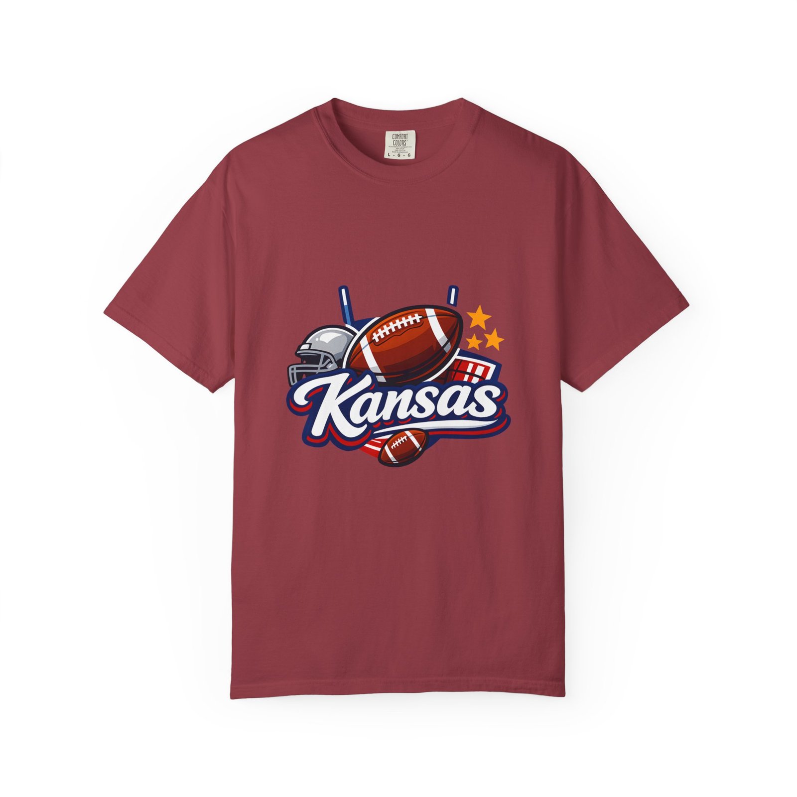 Kansas Football T-Shirt — Retro Helmet & Ball State Pride Tee - Image 53
