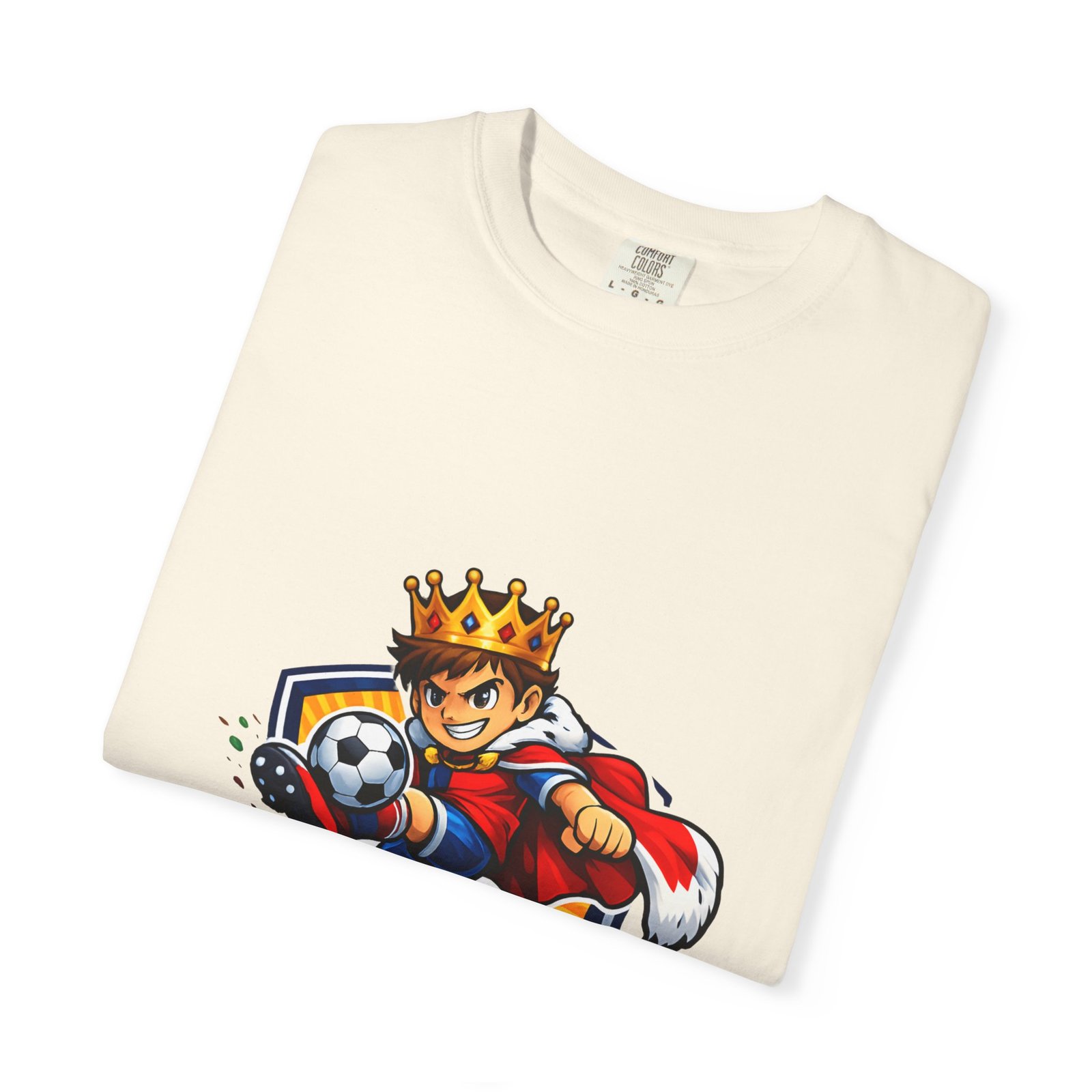 Soccer King T-Shirt — Kids' Youth Soccer Crown Graphic Tee - Image 19