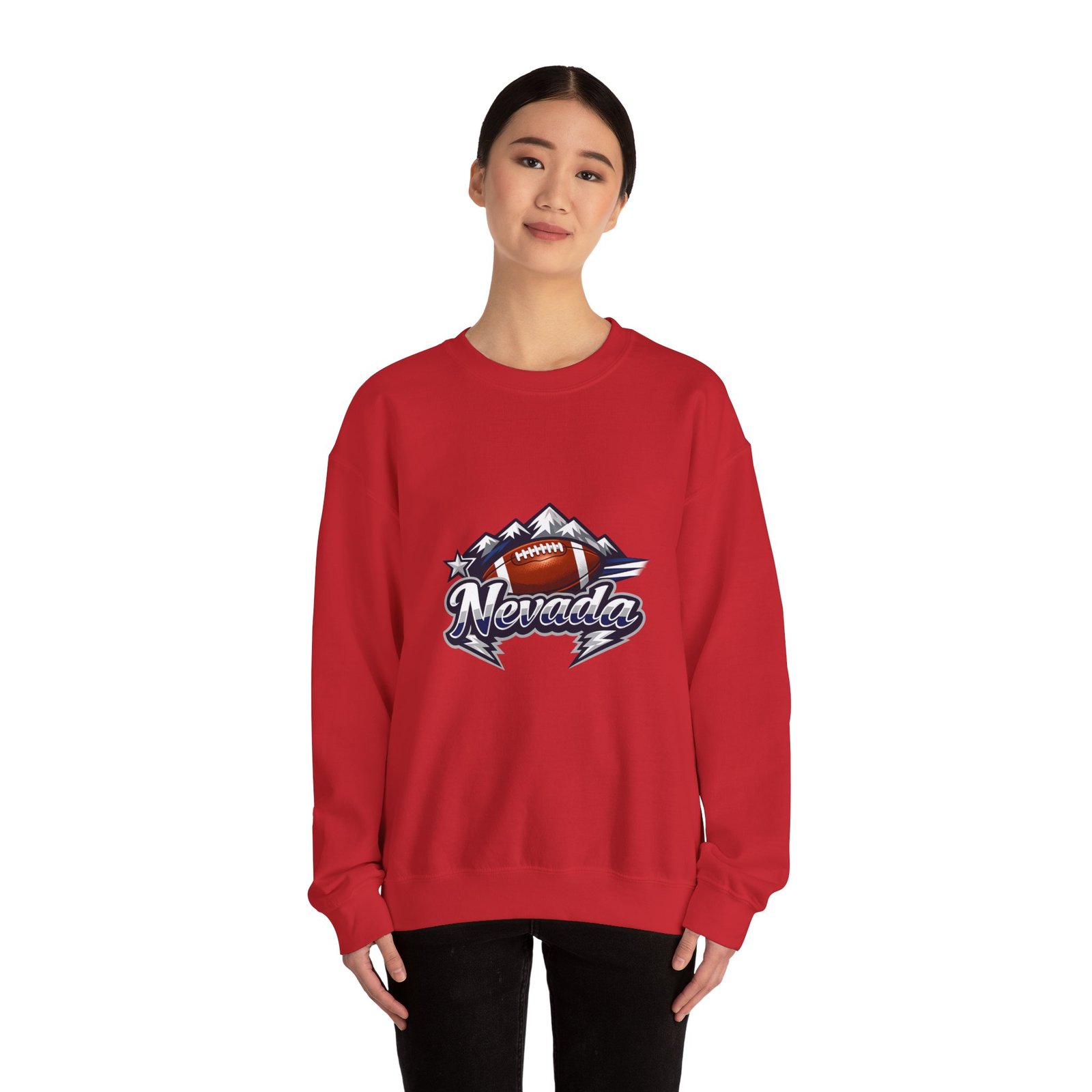 Nevada Football Mountain Crewneck Sweatshirt - Image 48