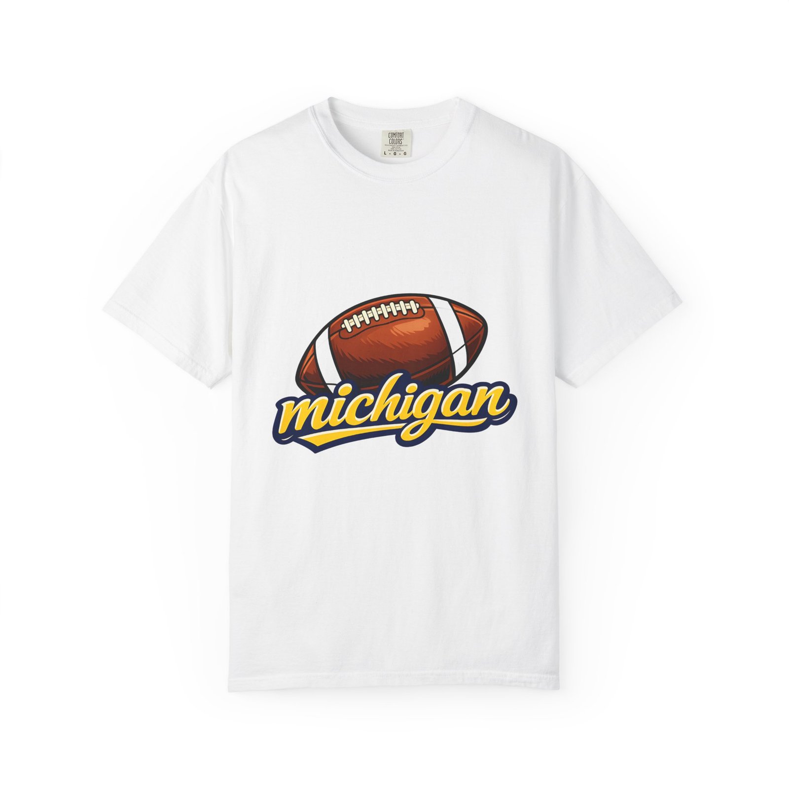 Michigan Football T-Shirt — Vintage Script Logo Tee