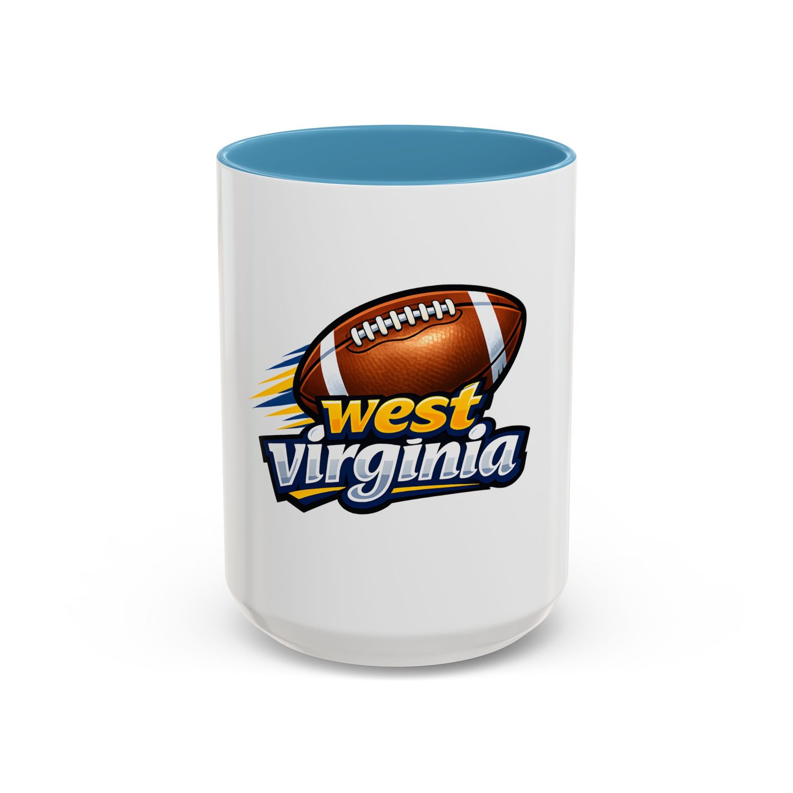 West Virginia Football Accent Coffee Mug (11/15oz) - Image 37