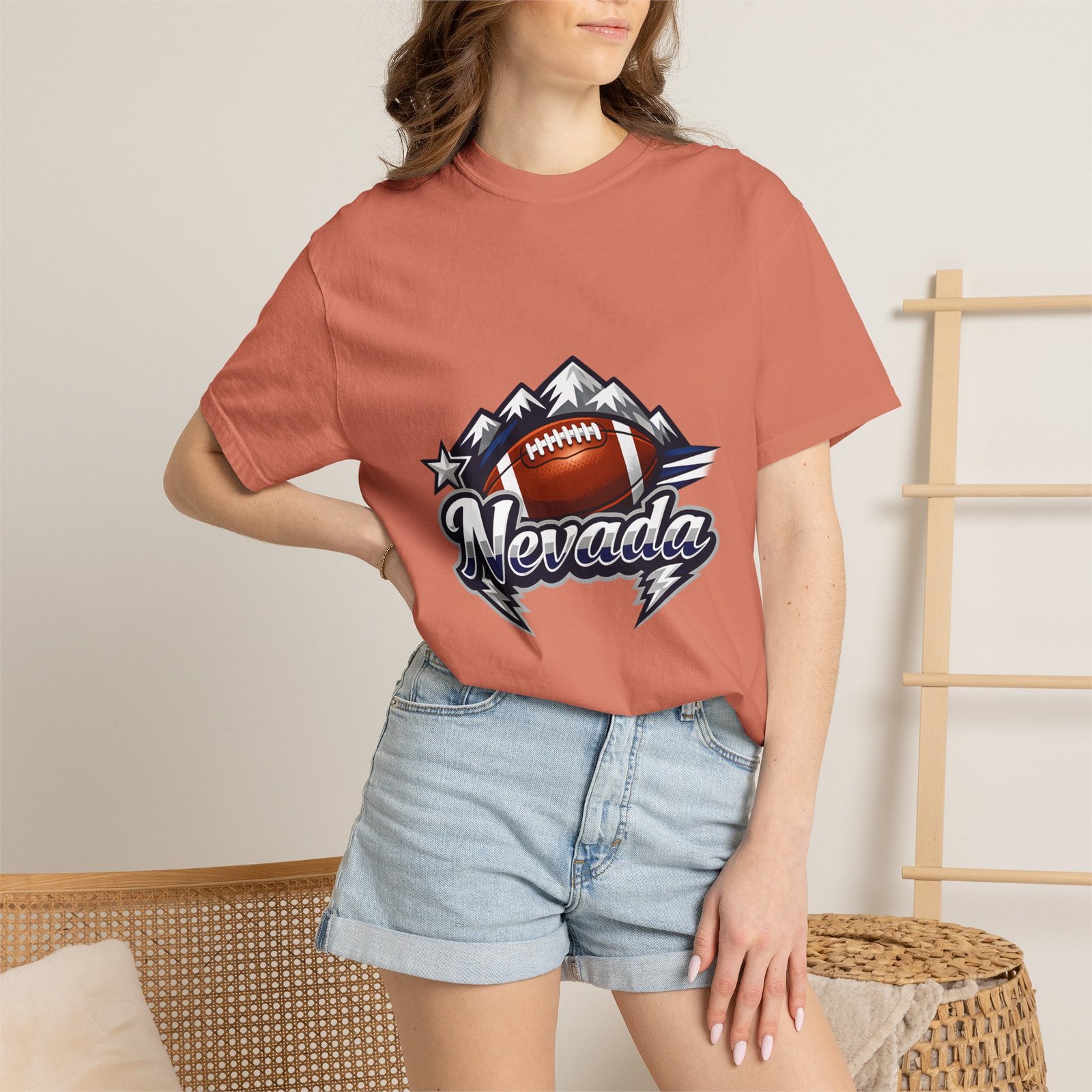 Nevada Football T-Shirt — Mountain Football Tee - Image 8