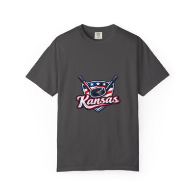 Kansas Hockey Logo T-Shirt — Retro Hockey Crest Tee