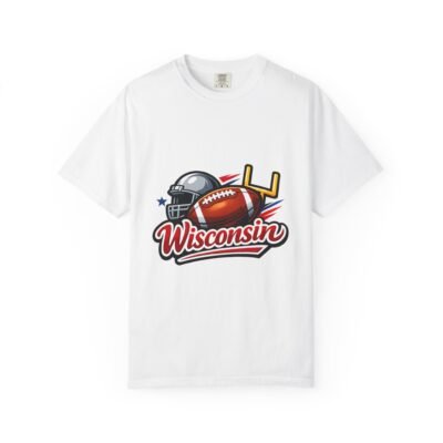 Wisconsin Football T-Shirt — Helmet & Goalpost Sports Tee