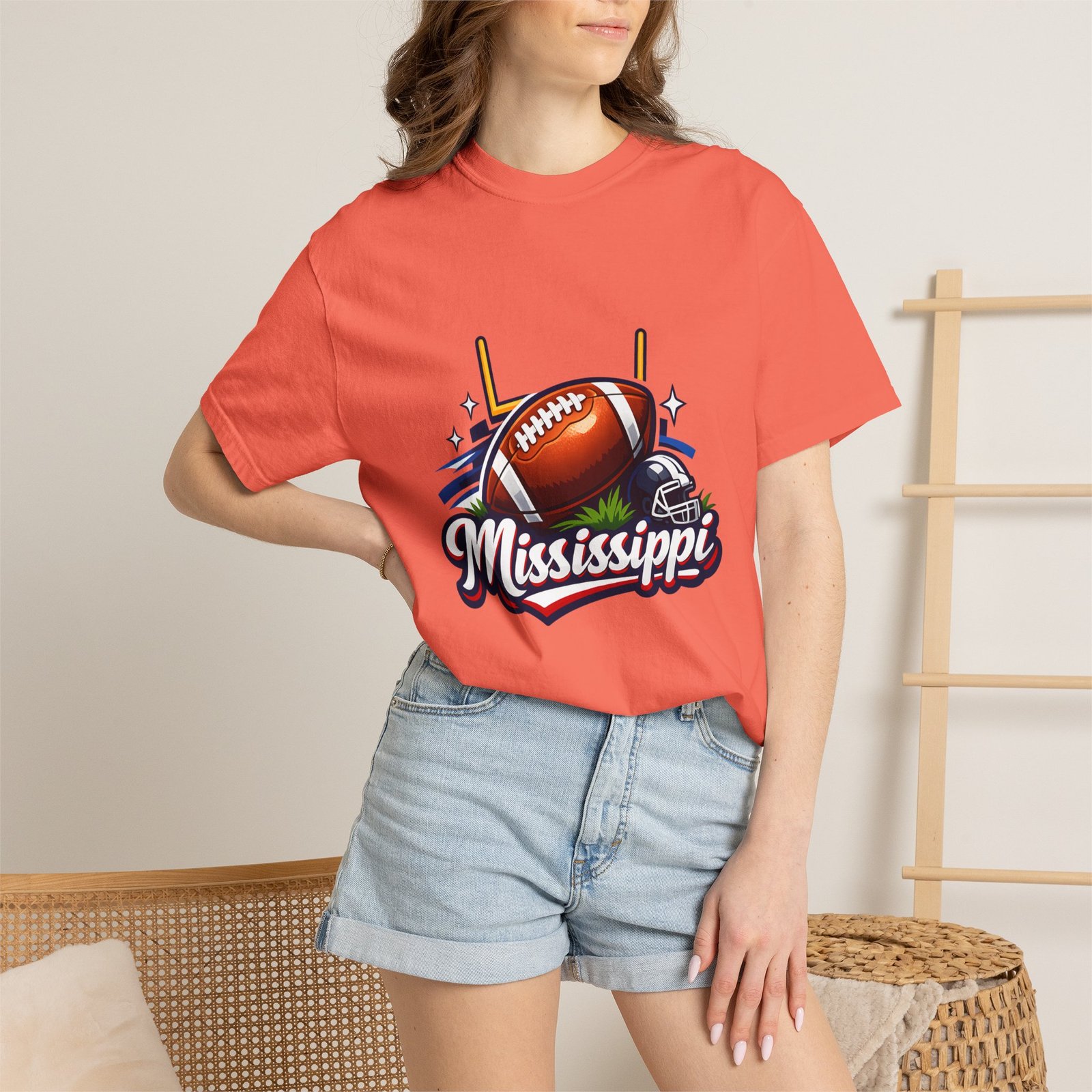 Mississippi Football T-Shirt — Retro Gridiron Logo Tee - Image 12