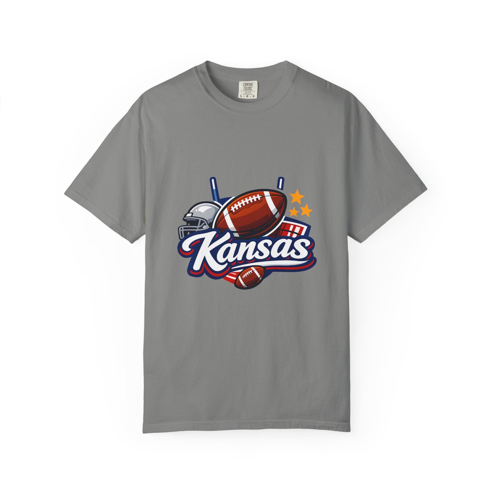 Kansas Football T-Shirt — Retro Helmet & Ball State Pride Tee - Image 41