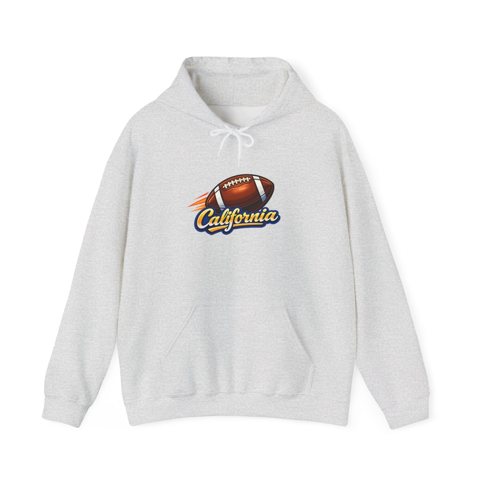 California Football Hoodie — Vintage Script Football Pullover - Image 5