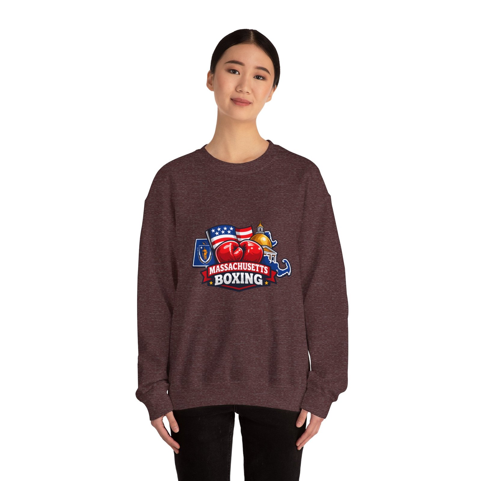 Massachusetts Boxing Crewneck Sweatshirt - Image 16