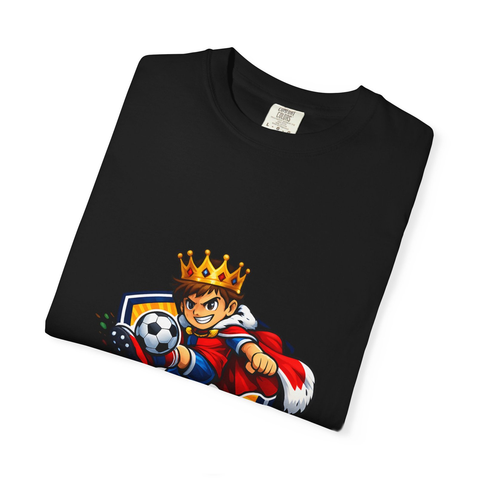 Soccer King T-Shirt — Kids' Youth Soccer Crown Graphic Tee - Image 51