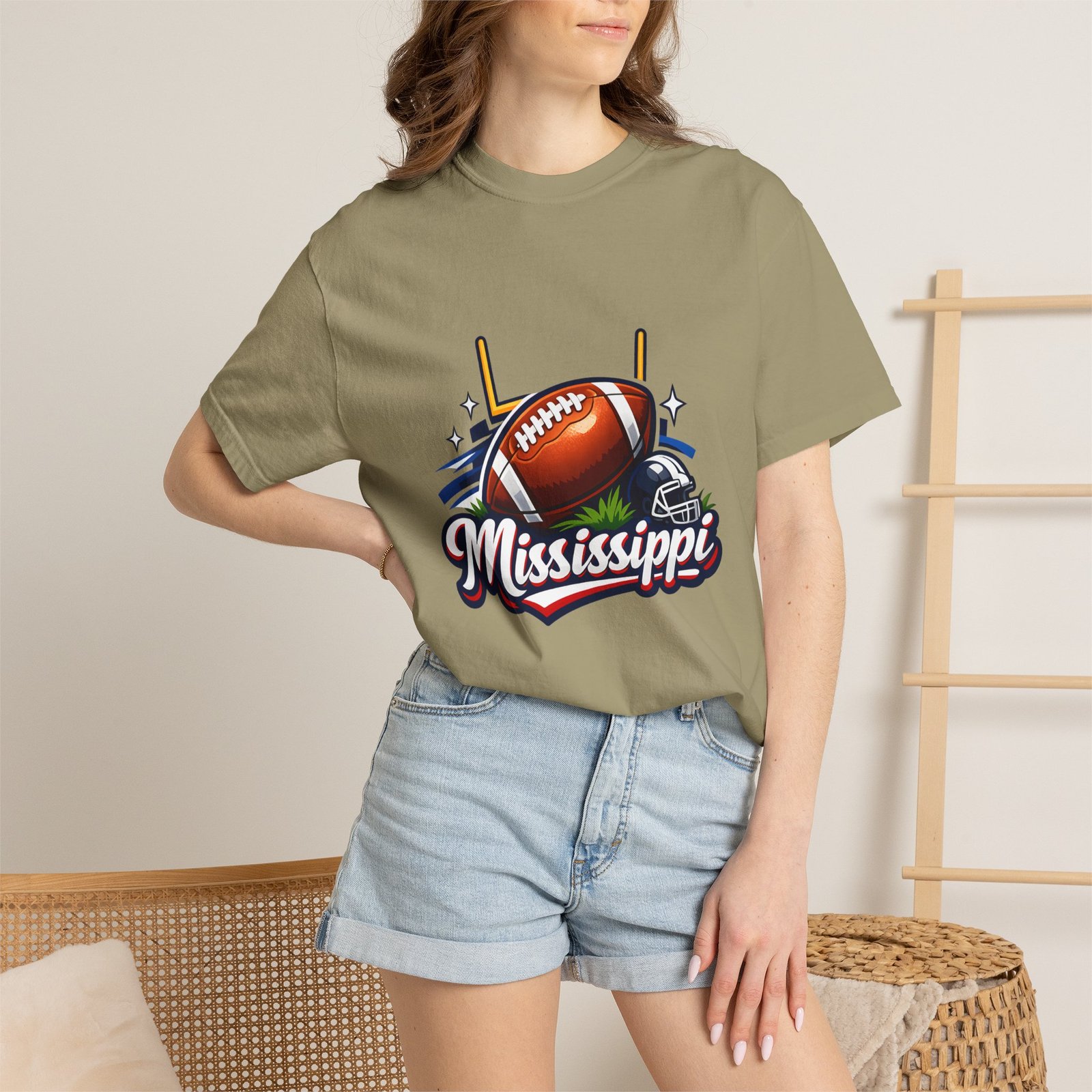 Mississippi Football T-Shirt — Retro Gridiron Logo Tee - Image 24