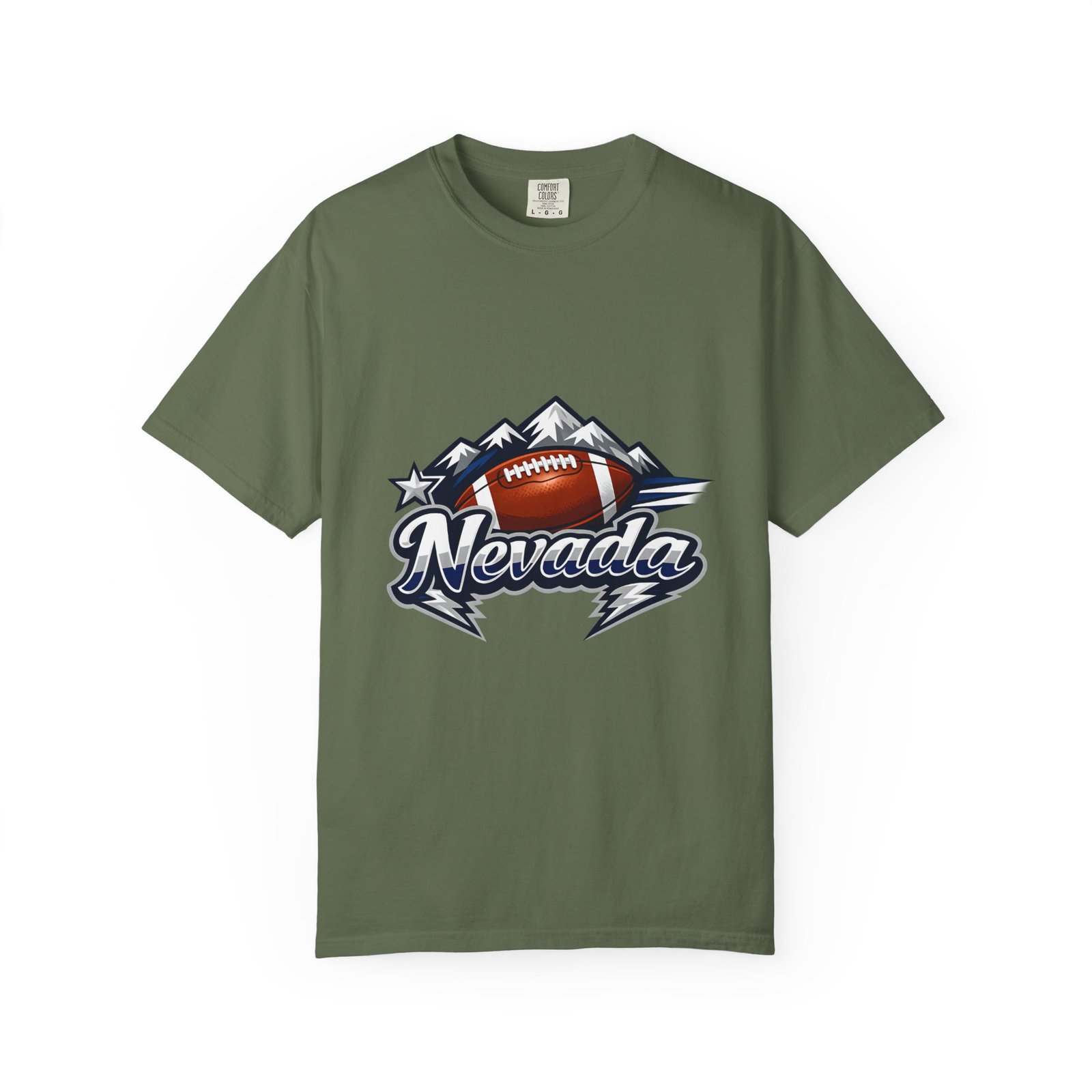 Nevada Football T-Shirt — Mountain Football Tee - Image 37