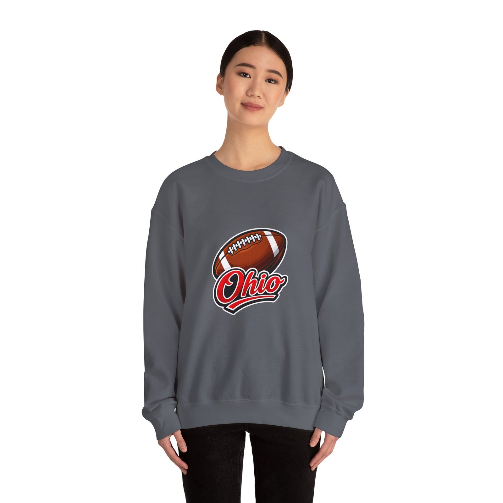 Crewneck Sweatshirt — Ohio Football Logo Crewneck - Image 40